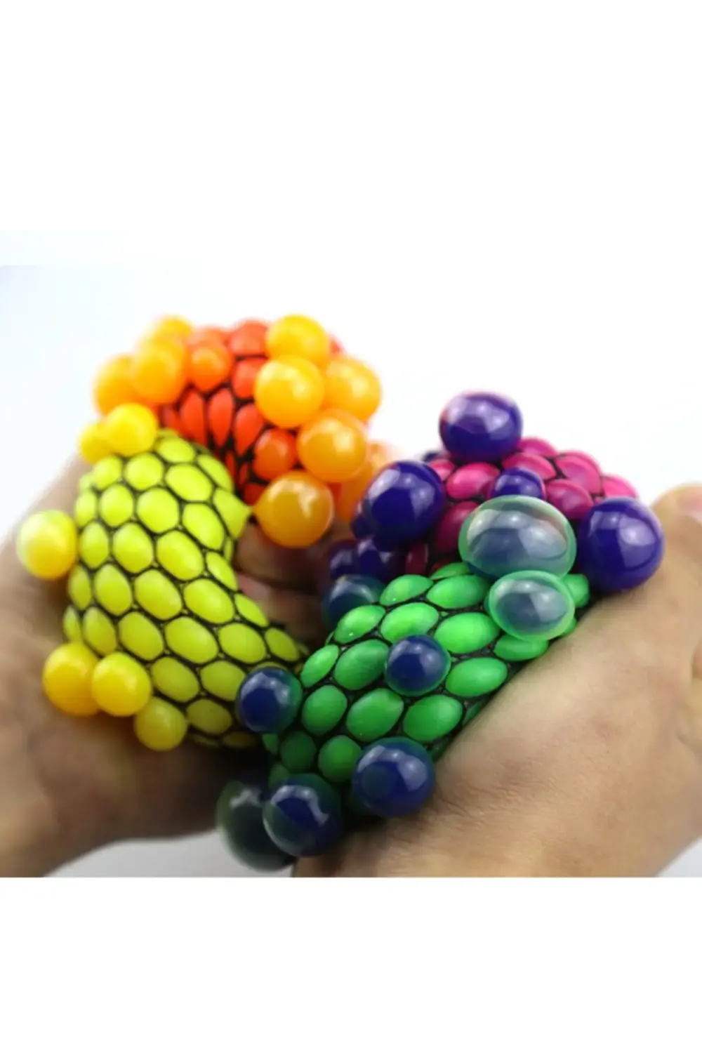 Kendinden Yumuşak Akışkanlı File Örgülü Şaka Beyin Stres Üzümü