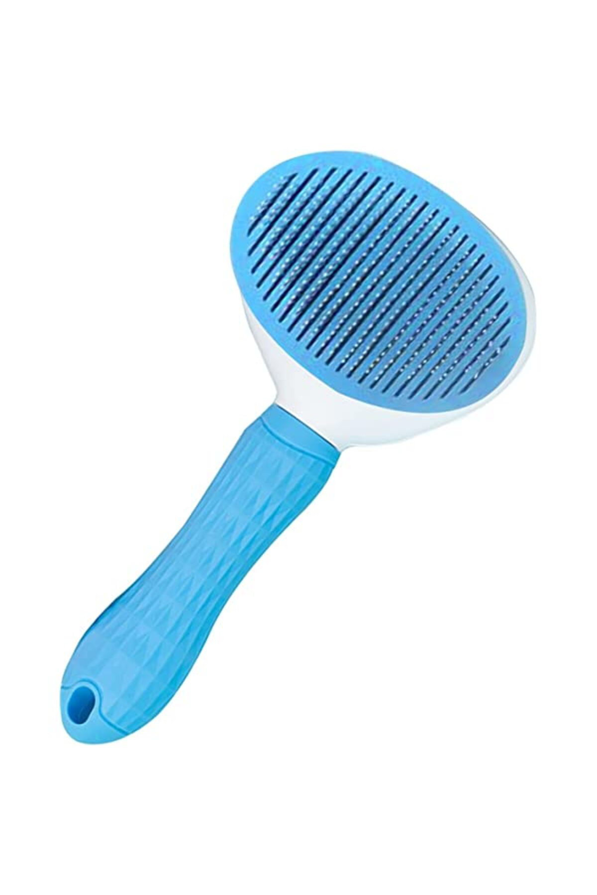 Toptan Bulurum Kendini Temizleyen Tuşlu Kedi Köpek Tarağı Mavi 10 X 20 Cm