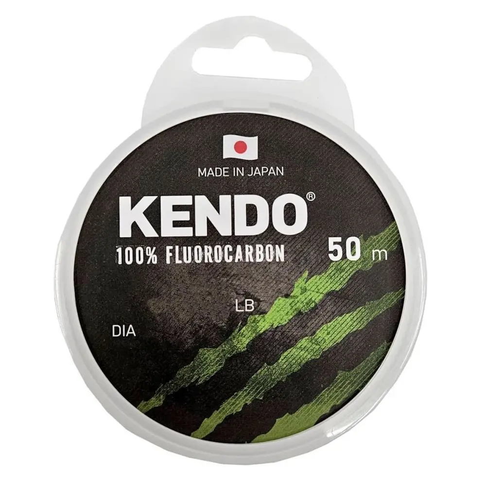 Kendo 100% Fluorocarbon Leader Misina 50m Beyaz