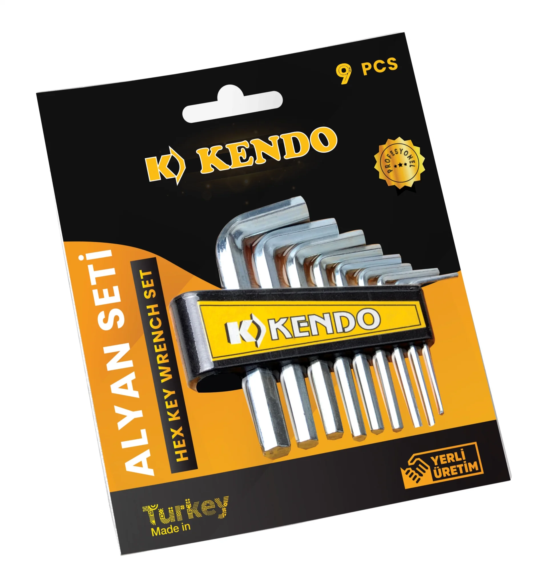 Kendo Allen Anahtar Seti Alyan Anahtar 9 Parça Kendo Allen Anahtar Seti Alyan Anahtar 9 Parça