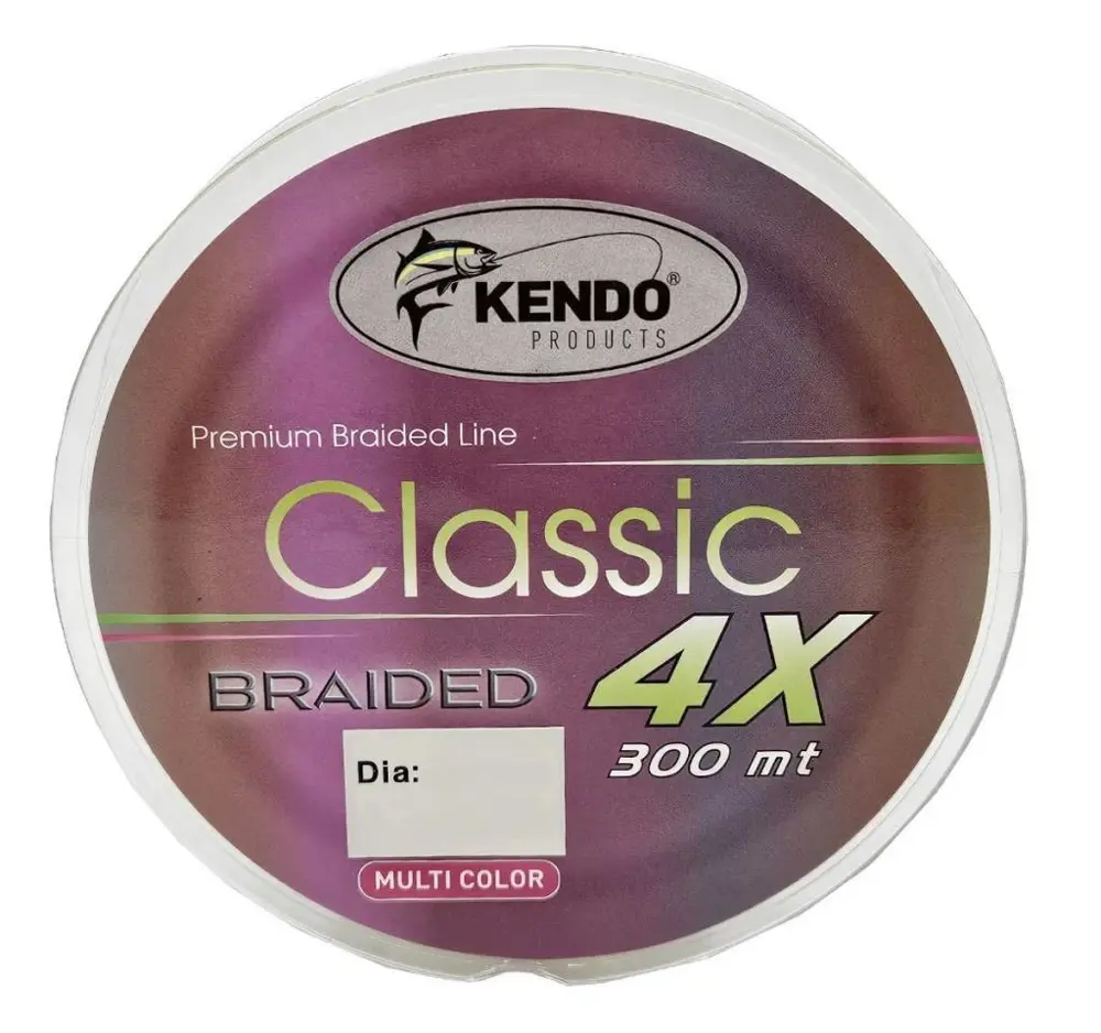 Kendo Classic 300m 4x 4 Kat Örgü İp Olta Misinası Multicolor