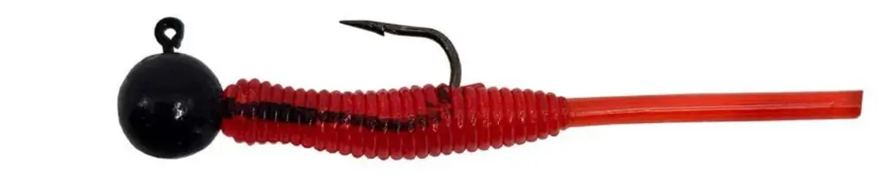 Kendo Hook Worm Jighead+Lrf Silikonu 2gr+4.5cm 5 Adet Head Black+