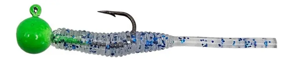 Kendo Hook Worm Jighead+Lrf Silikonu 2gr+4.5cm 5 Adet Head Green+