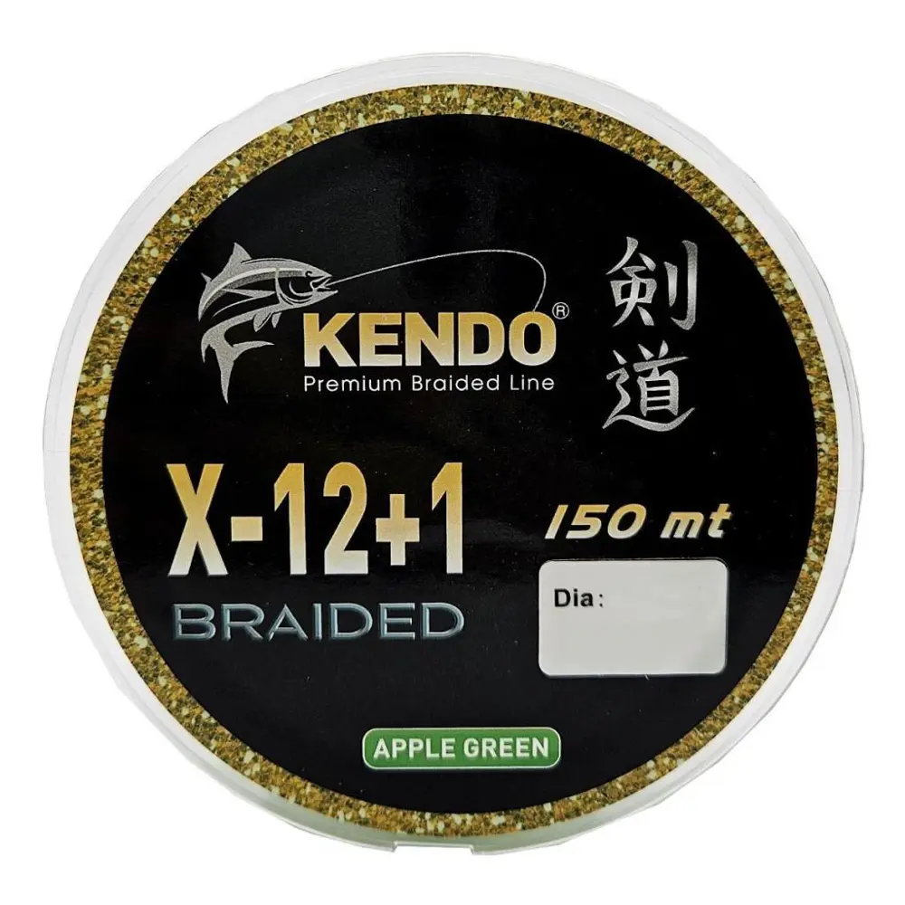 Kendo X-12+1 Braided 300m Örgü İp Misina Apple Green Kendo X-12+1 Braided 300m Örgü İp Misina Apple Green
