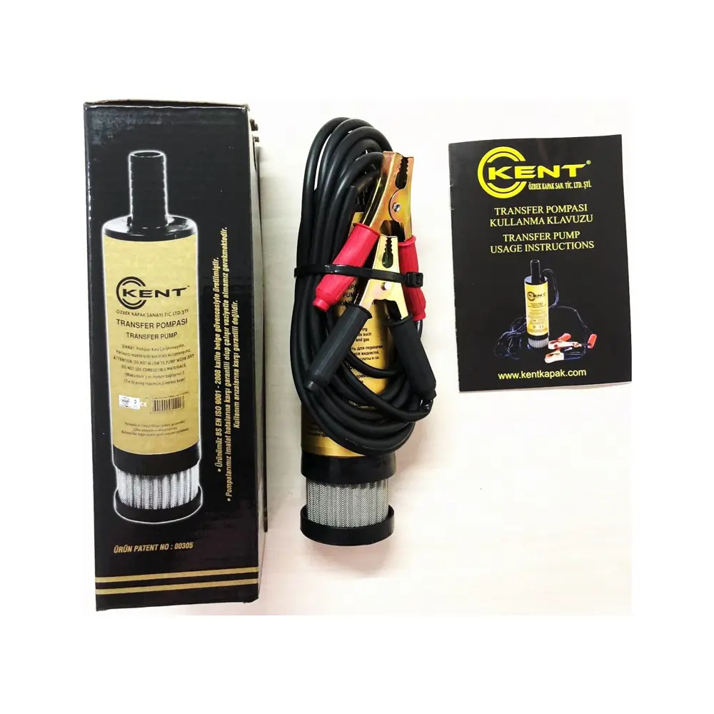 Kent Filtreli Büyük 12 Volt Mazot Pompası Sıvı Aktarım Transfer P