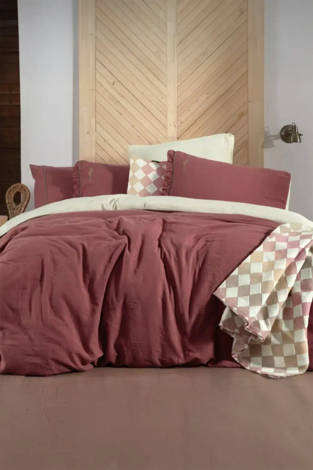 Kenyon Pembe Mood Comfort Çift Kişilik %100 Pamuk Nevresim Takımı