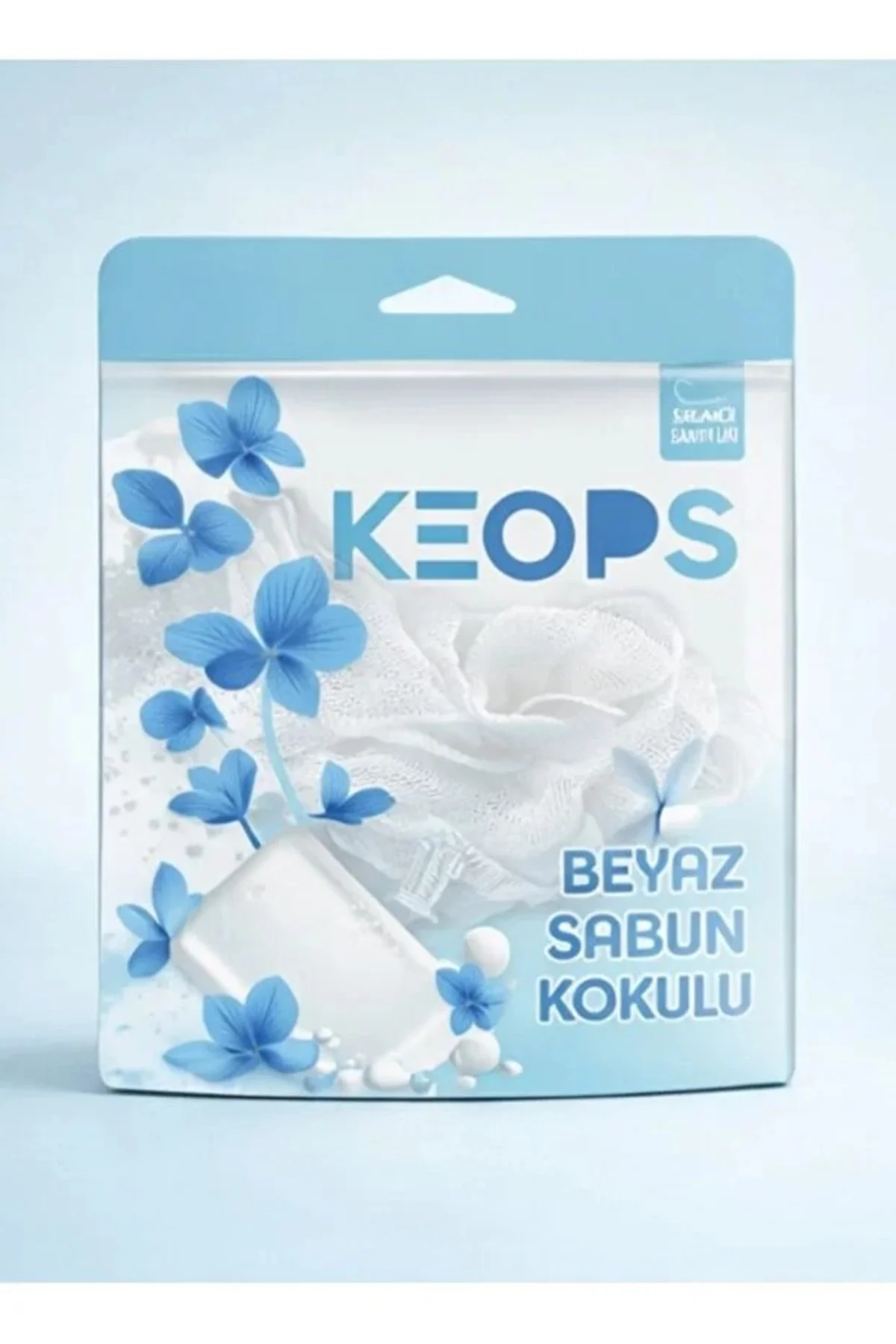 Keops Beyaz Sabun Kokulu Sabunlu Banyo Lifi – Köpüren Duş Lifi