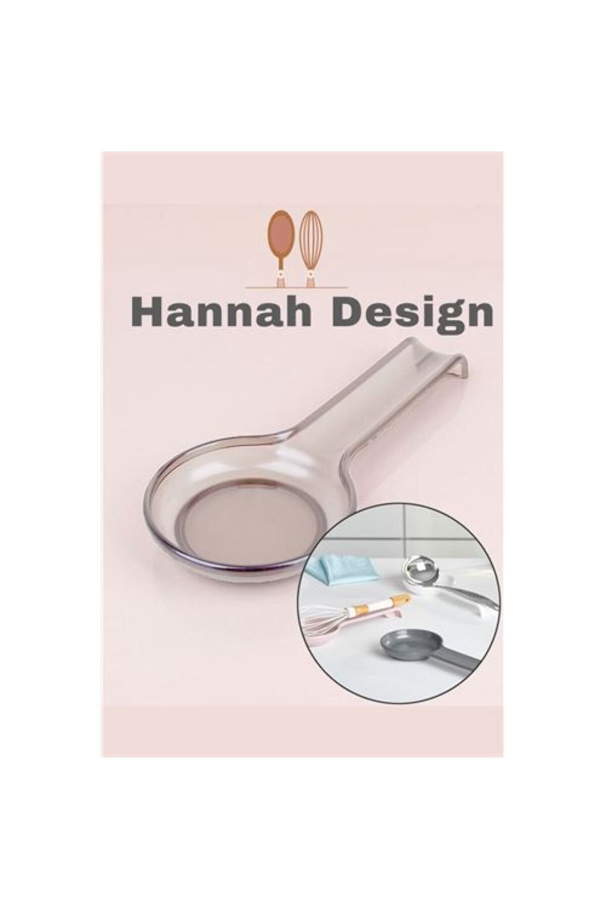 Kepçe Kaşık Altlığı ŞEFFAF Hannah Design