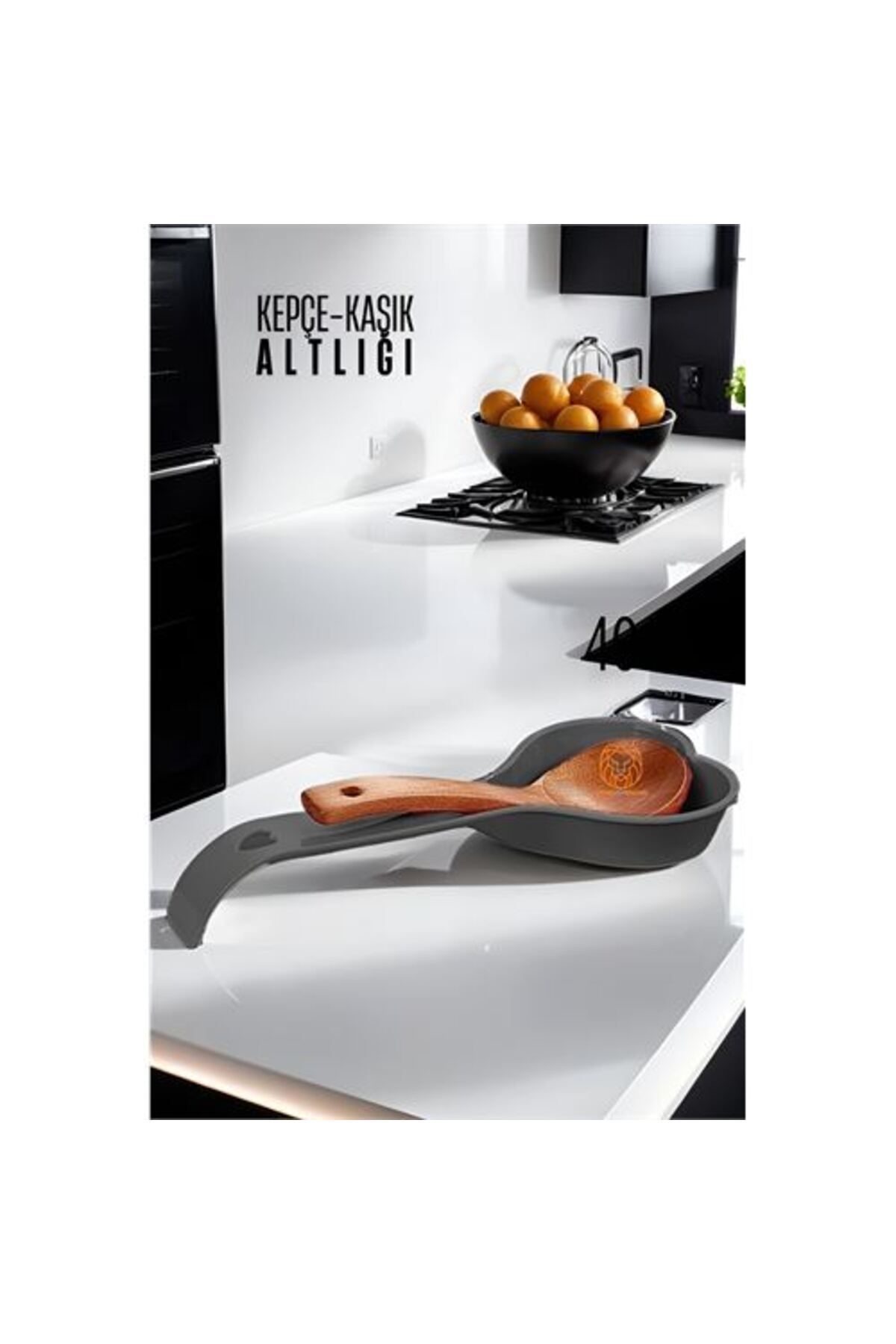 Kepçe Kaşık Altlığı SİYAH Sanderlin Design
