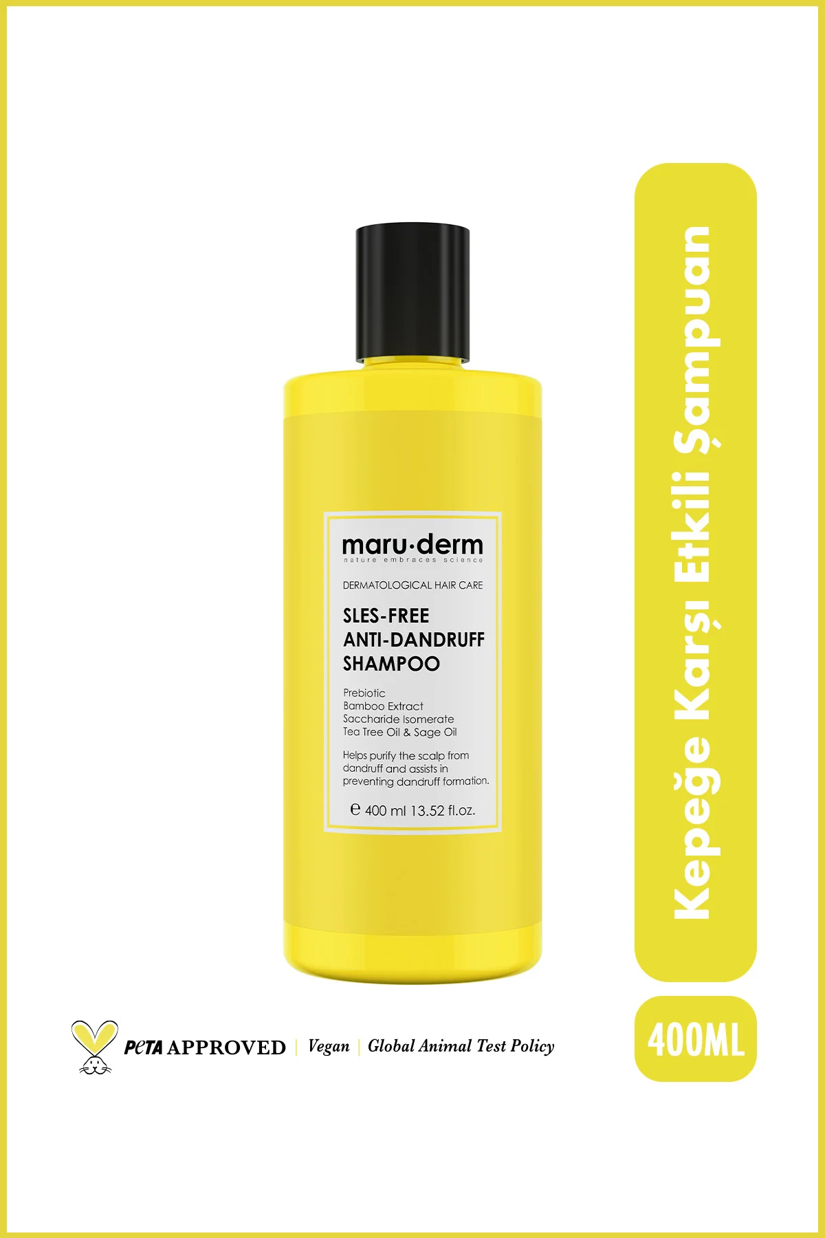 Kepeğe Karşı Etkili Sülfatız Şampuan 400 ML | Normal/Yağlı Saçlar