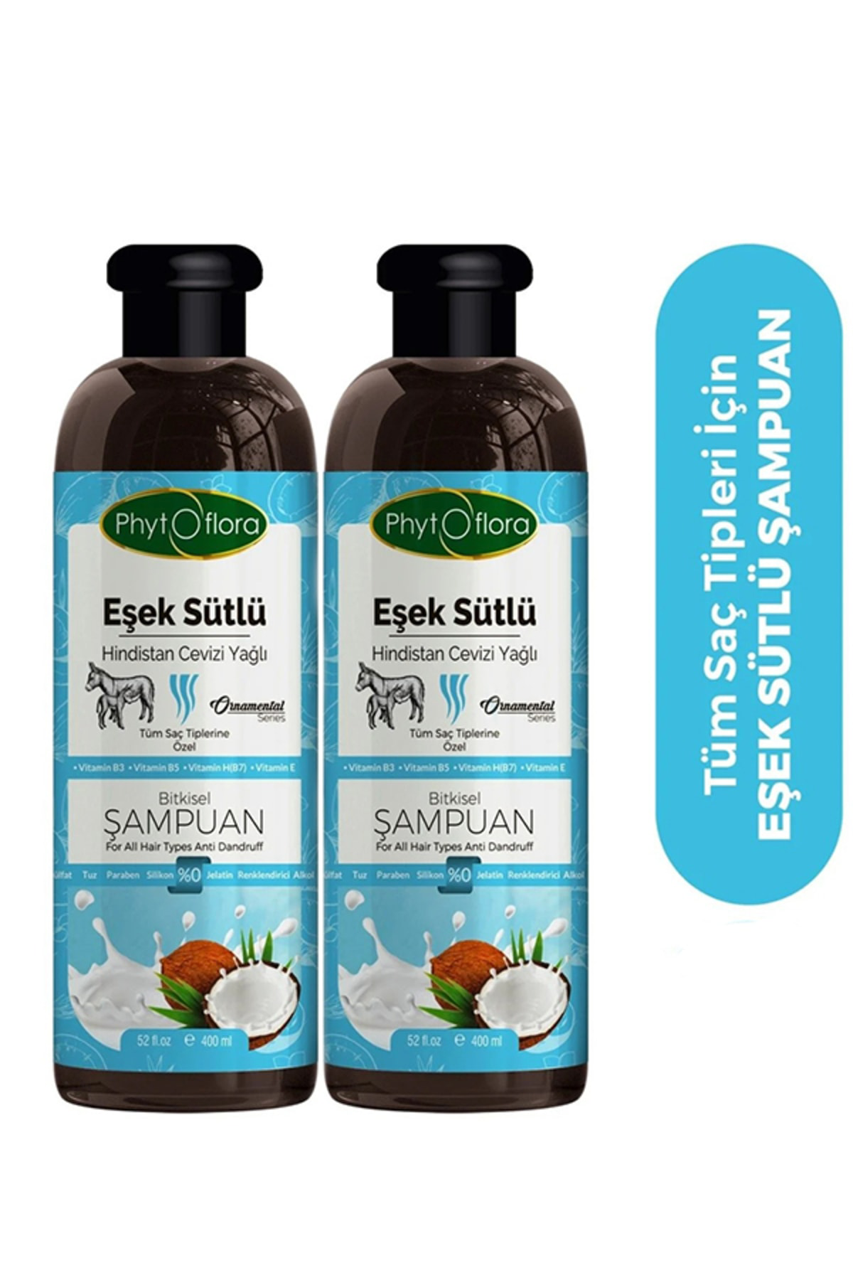 Kepek Karşıtı Tuzsuz Eşek Sütü Ve Hindistan Cevizi Yağlı Bitkisel