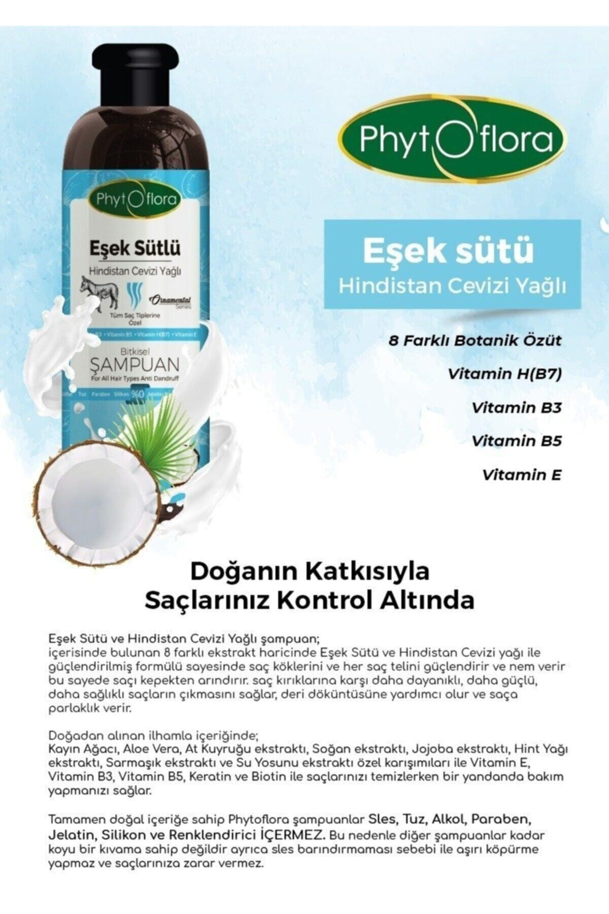 Phytoflora Kepek Karşıtı Tuzsuz Eşek Sütü Ve Hindistan Cevizi Yağlı Bitkisel