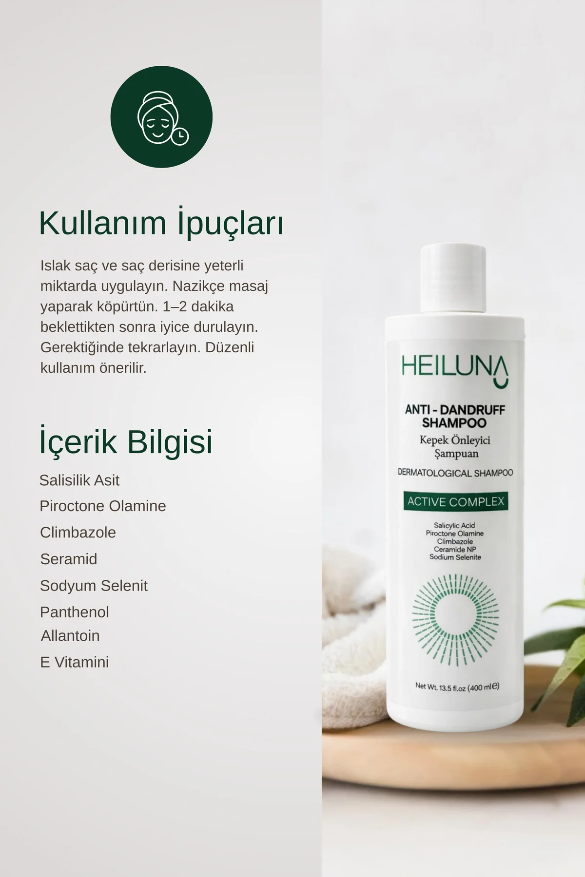 Kepek Önleyici Şampuan Salisilik Asit ve Selenite Destekli 400 ml