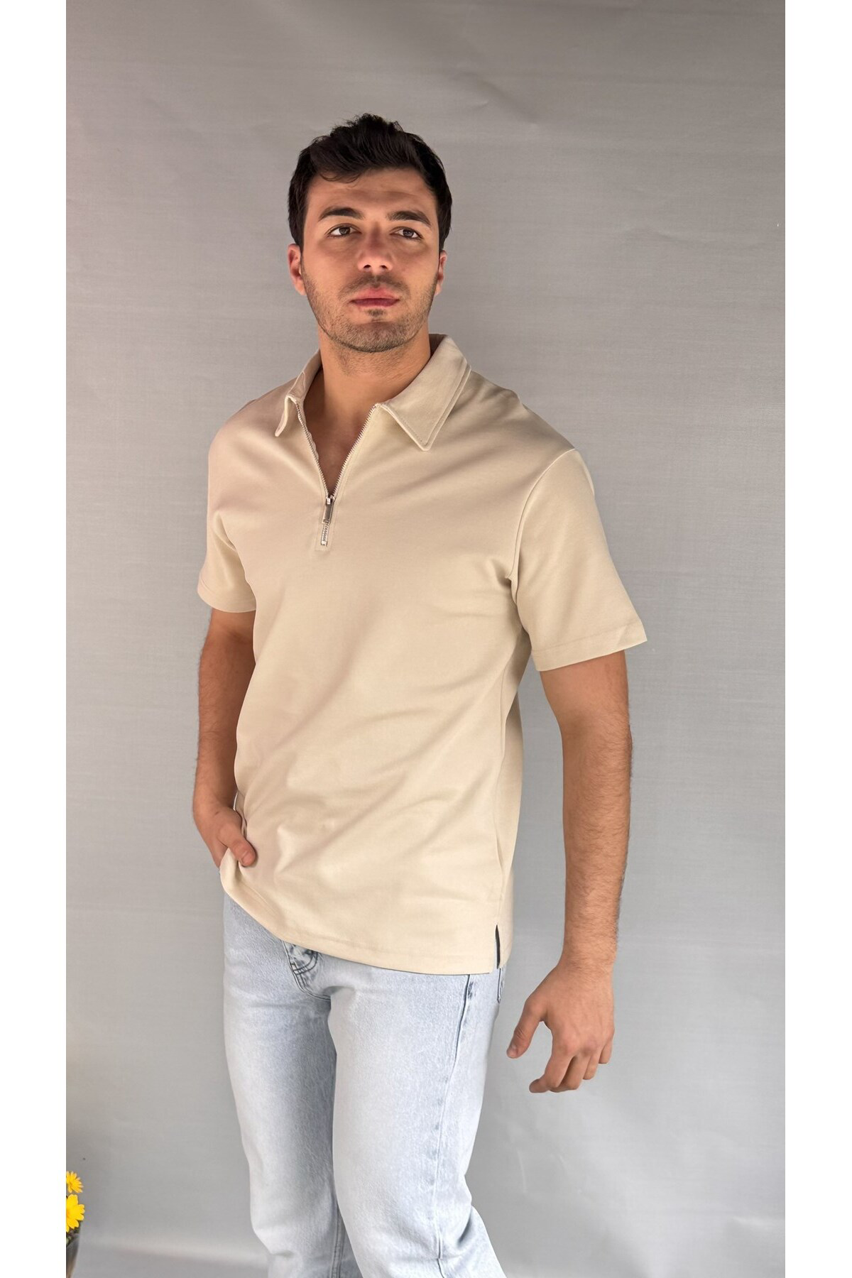 Casualmen32 Keps Fermuarlı T-Shirt