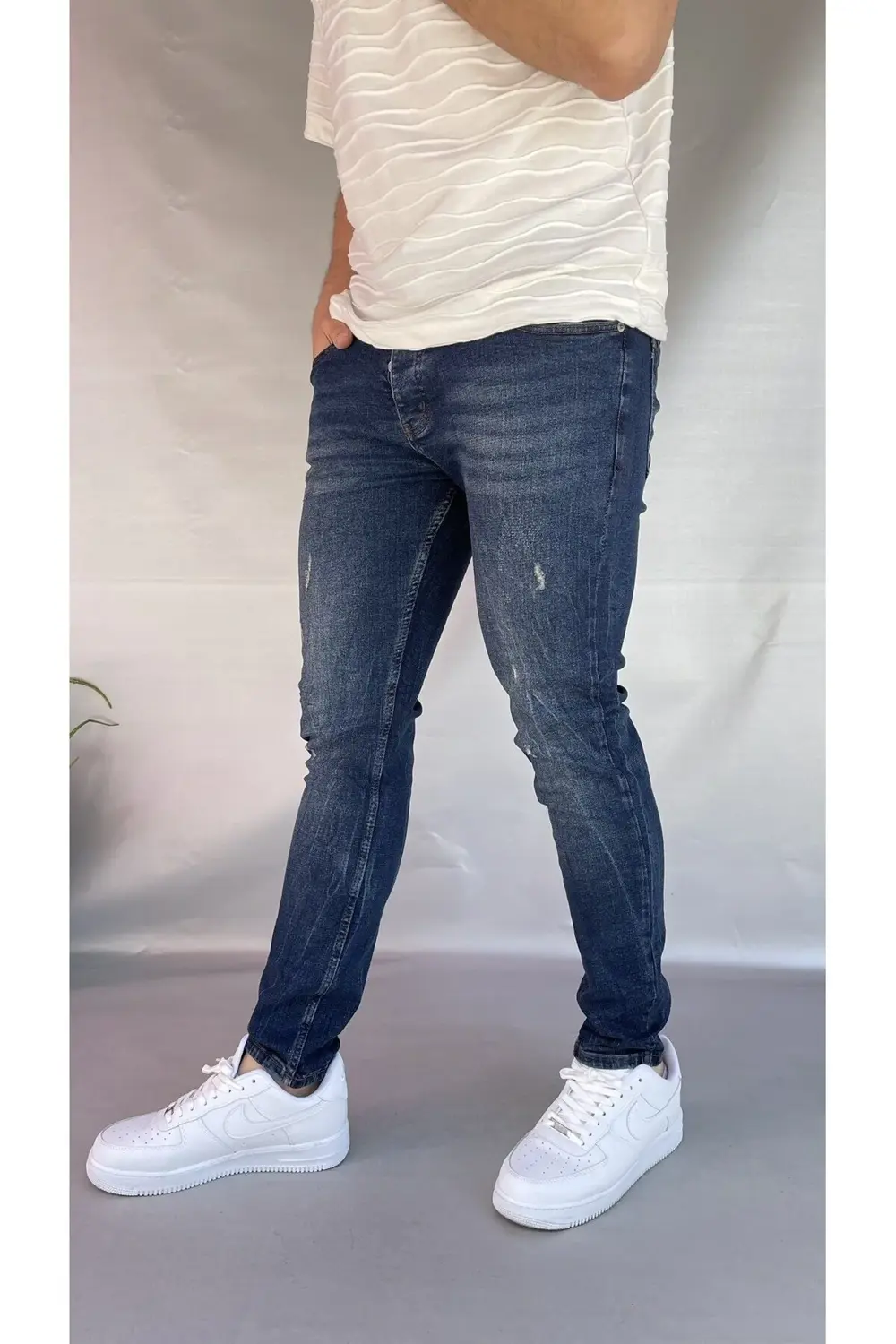 Keps Tırnaklı Skinny Jean