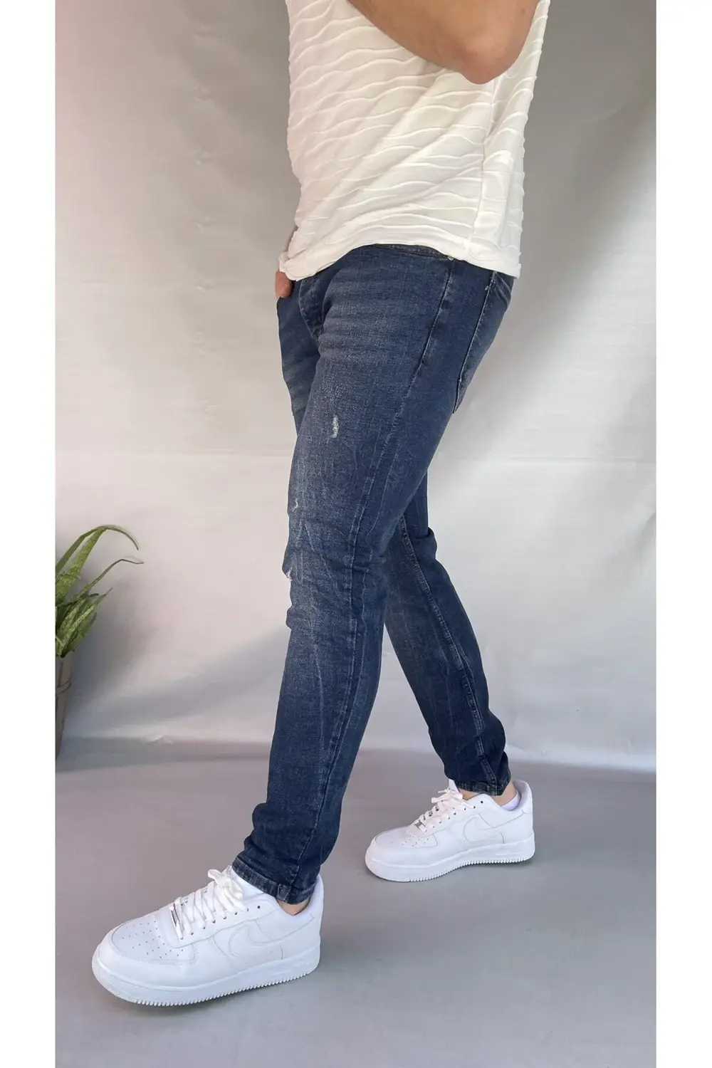 Keps Tırnaklı Skinny Jean