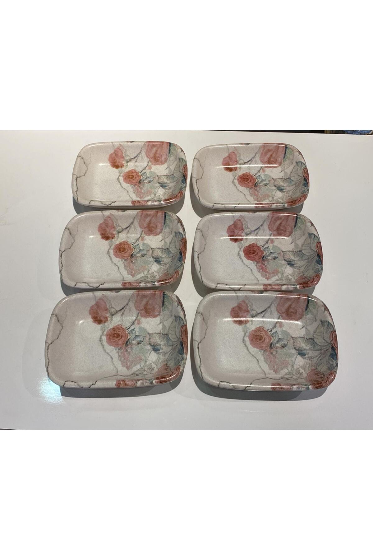 Elif Aksesuar Keramika 6 Lı Seramik Çerezlik Kase