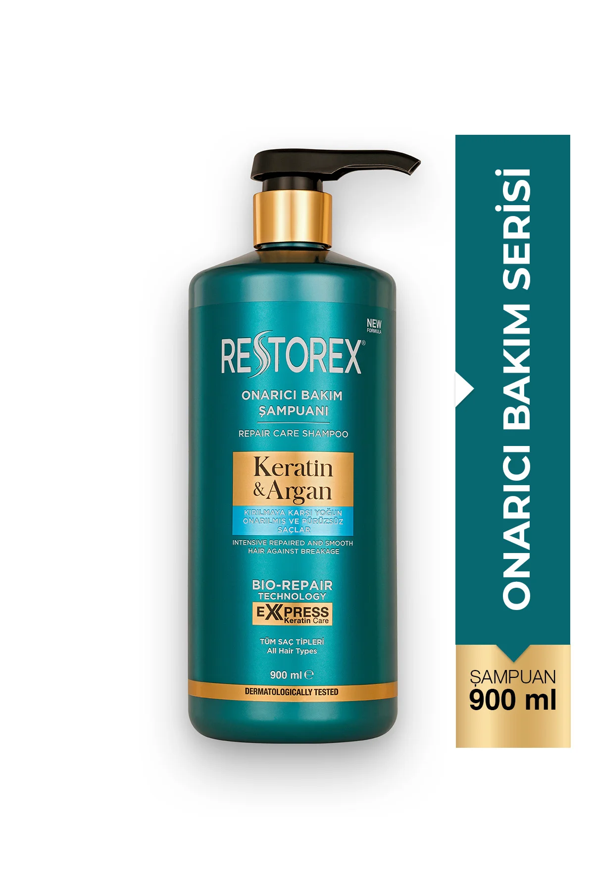 Keratin & Argan Onarıcı Şampuan 900 ml – Kırılma Karşıtı Güçlendirme Keratin & Argan Onarıcı Şampuan 900 ml – Kırılma Karşıtı Güçlendirme