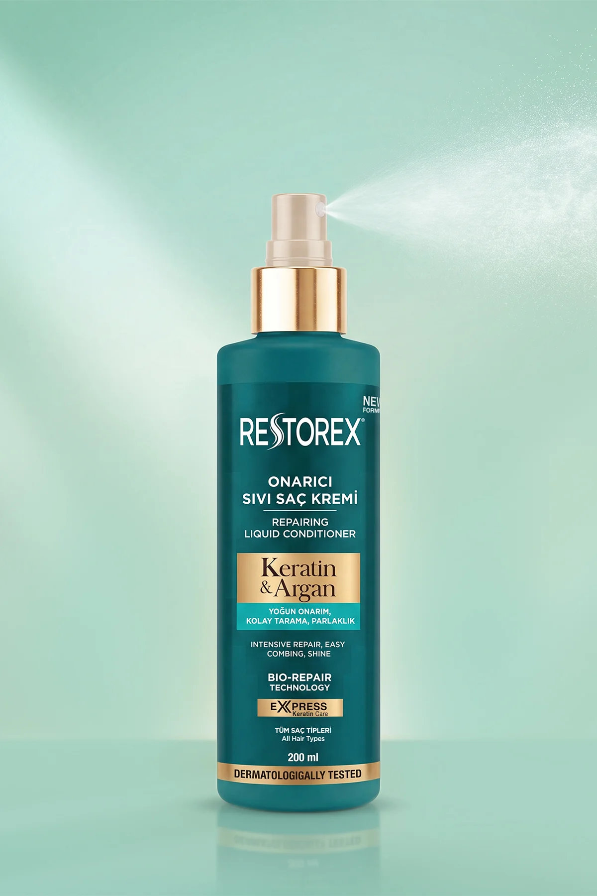 Keratin & Argan Onarıcı Sıvı Saç Bakım Kremi 200 Ml Keratin & Argan Onarıcı Sıvı Saç Bakım Kremi 200 Ml