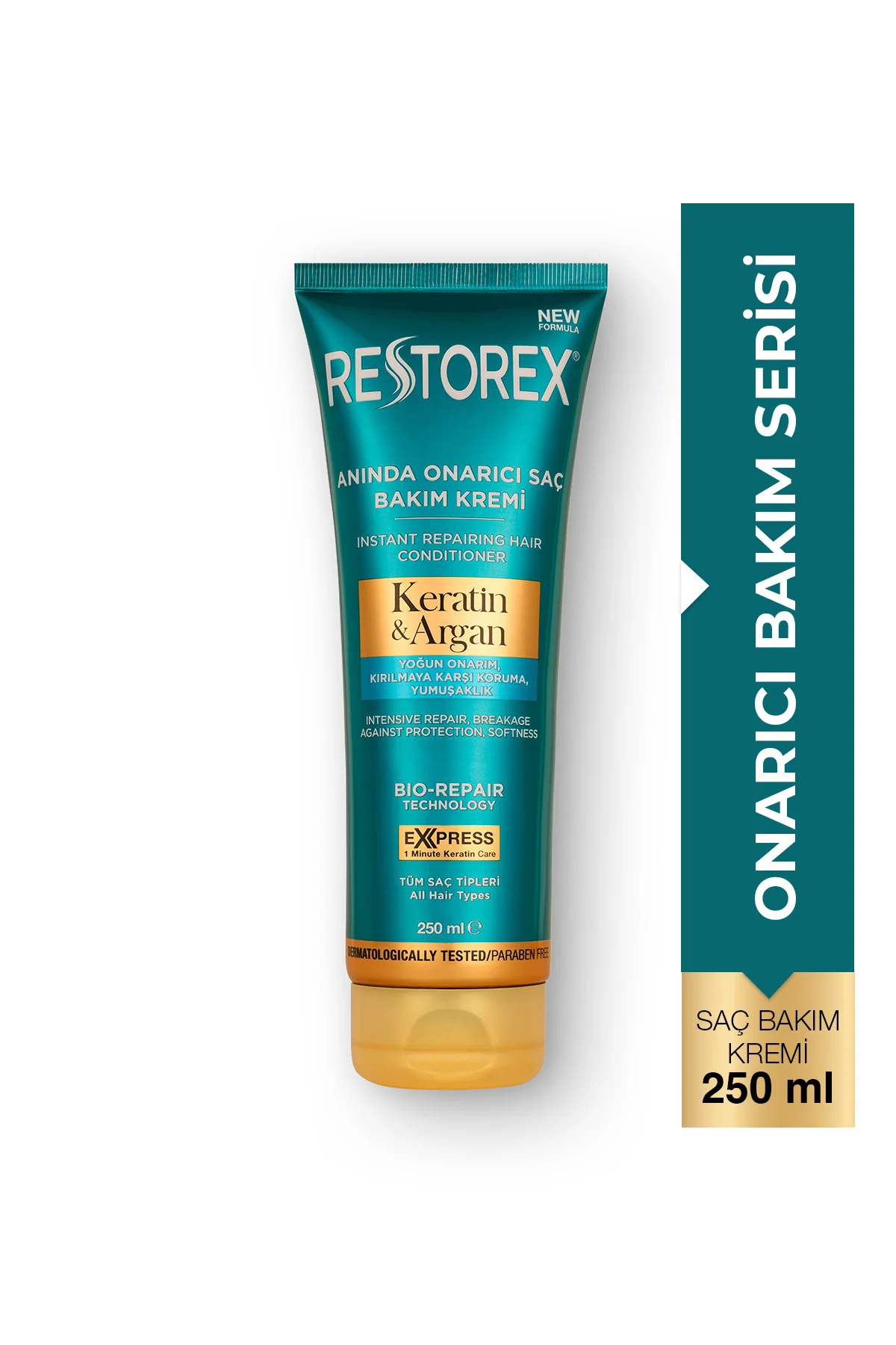 Keratin & Argan Onarıcı Saç Bakım Kremi 250 ml – Anında Onarım