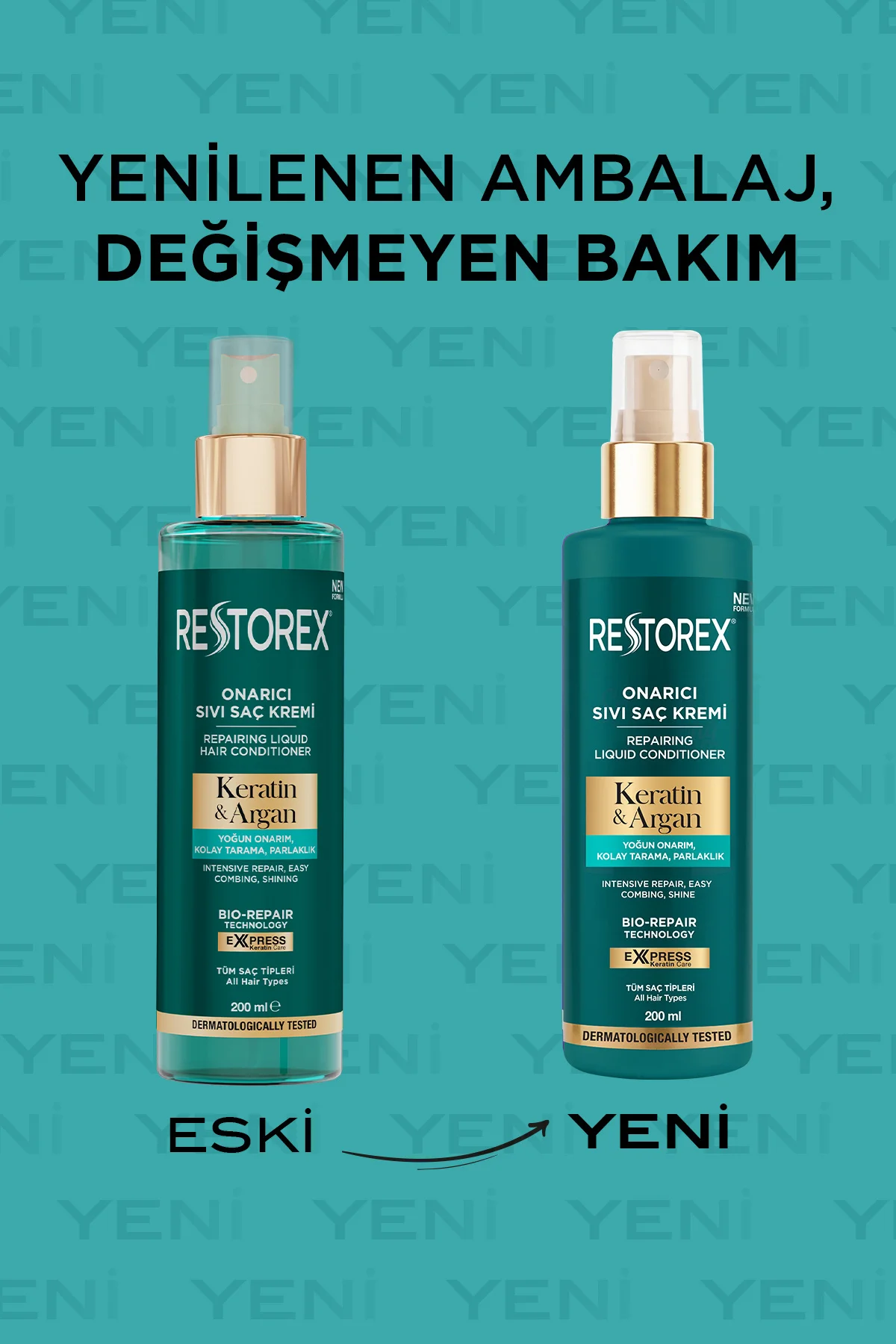 Keratin & Argan Onarıcı Sıvı Saç Bakım Kremi 200 Ml Keratin & Argan Onarıcı Sıvı Saç Bakım Kremi 200 Ml