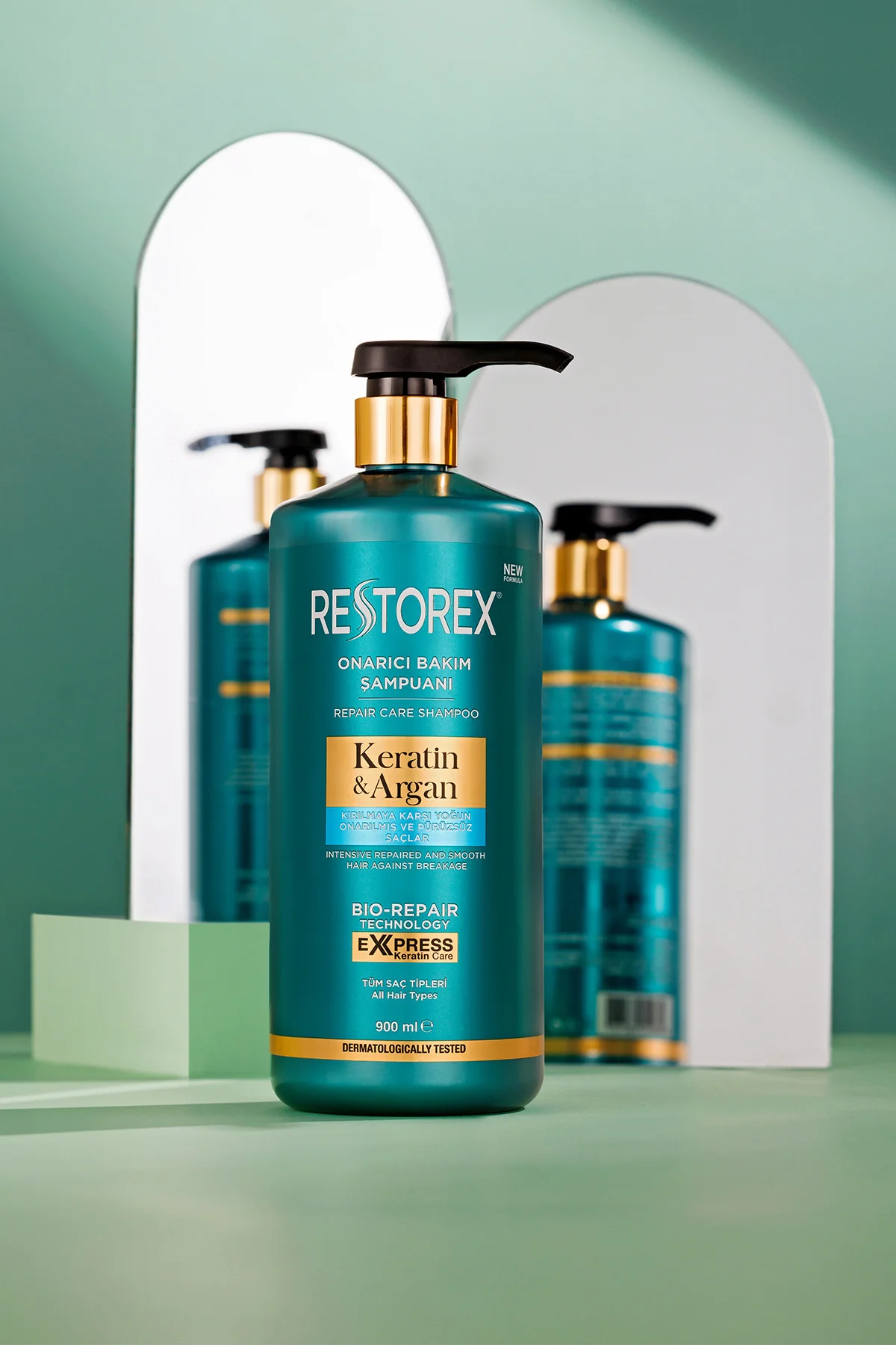 Keratin & Argan Onarıcı Şampuan 900 ml – Kırılma Karşıtı Güçlendirme Keratin & Argan Onarıcı Şampuan 900 ml – Kırılma Karşıtı Güçlendirme