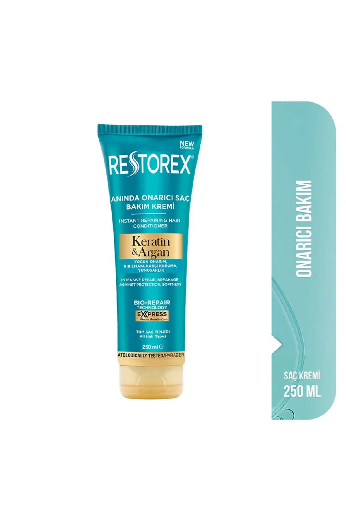 Keratin & Argan Onarıcı Saç Bakım Kremi 250 ml + Sıvı Saç Bakım Kremi 200 ml