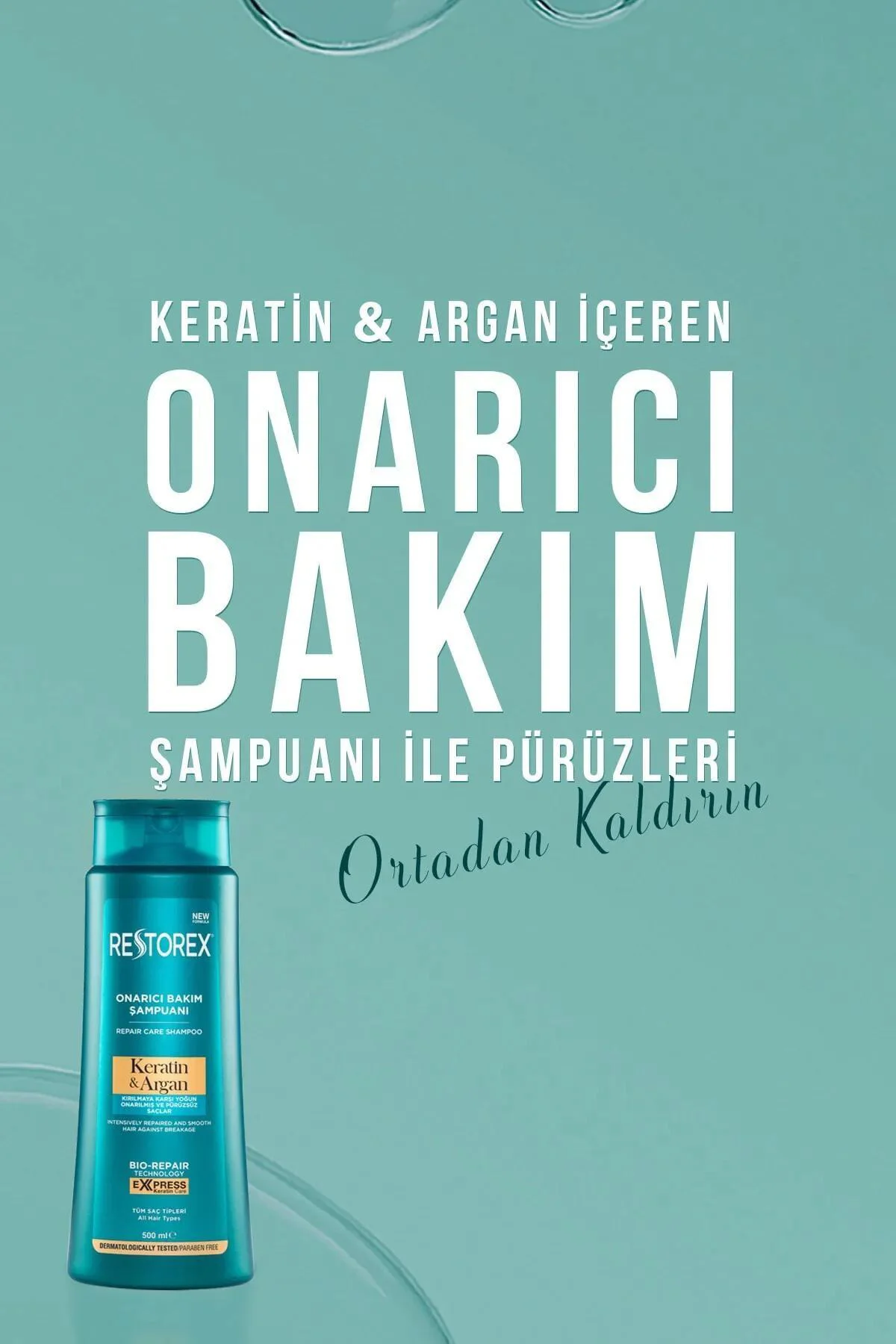 Keratin & Argan Şampuan 500 Ml 5 Adet
