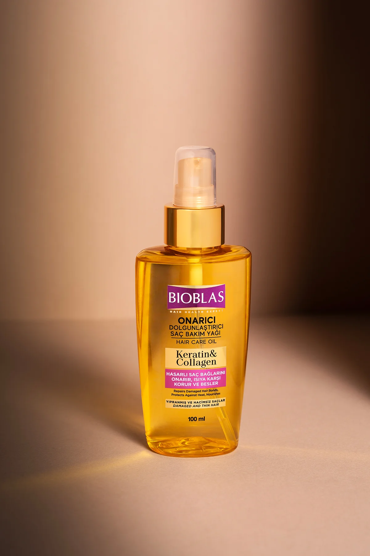 Keratin Kolajen Onarıcı Dolgunlaştırıcı Saç Bakım Yağı 100 ml Keratin Kolajen Onarıcı Dolgunlaştırıcı Saç Bakım Yağı 100 ml