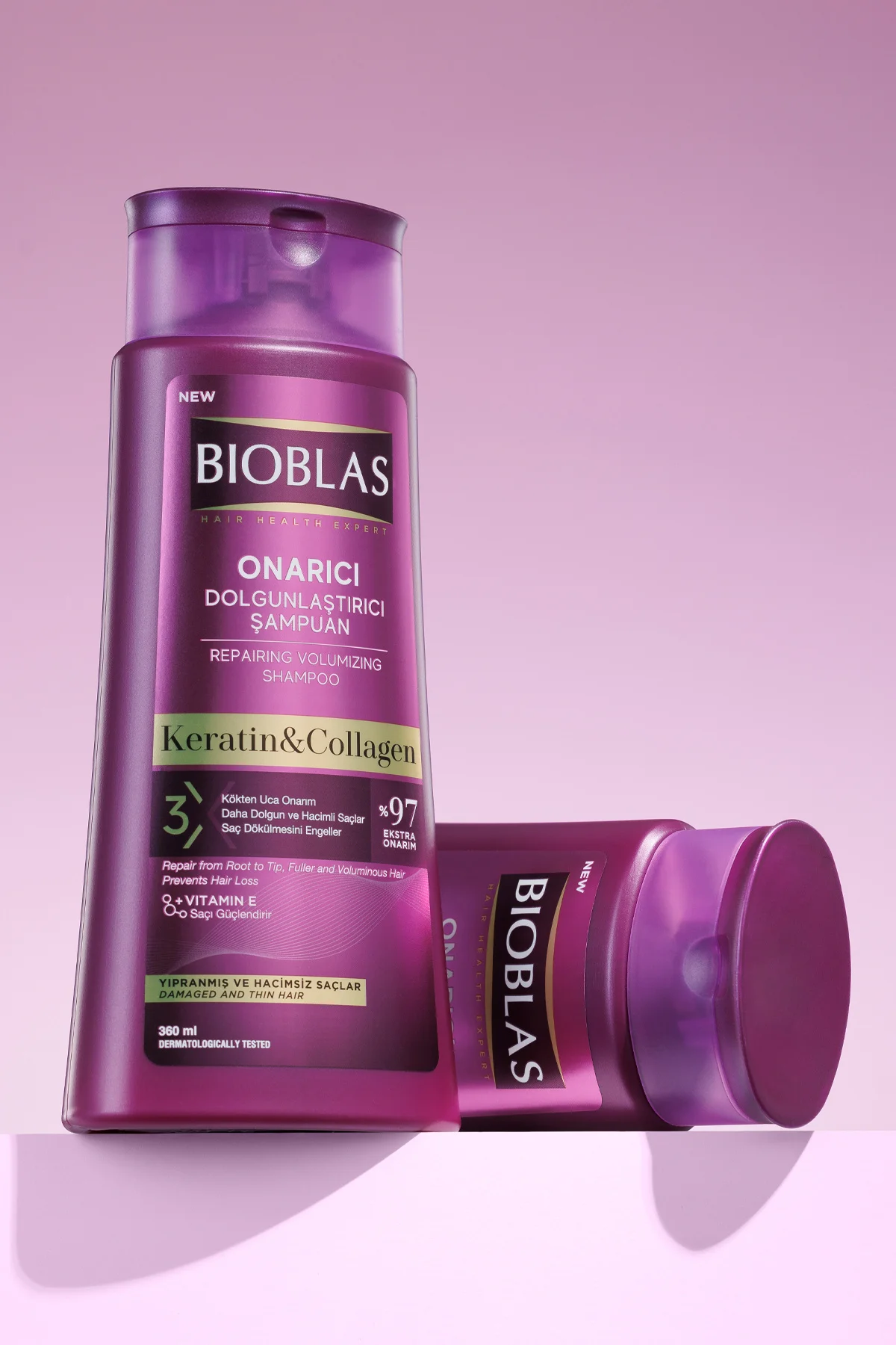 Keratin & Kolajen Onarıcı Dolgunlaştırıcı Saç Bakım Şampuanı 360 Ml İnce ve Yıpranmış Saçlar Keratin & Kolajen Onarıcı Dolgunlaştırıcı Saç Bakım Şampuanı 360 Ml İnce ve Yıpranmış Saçlar
