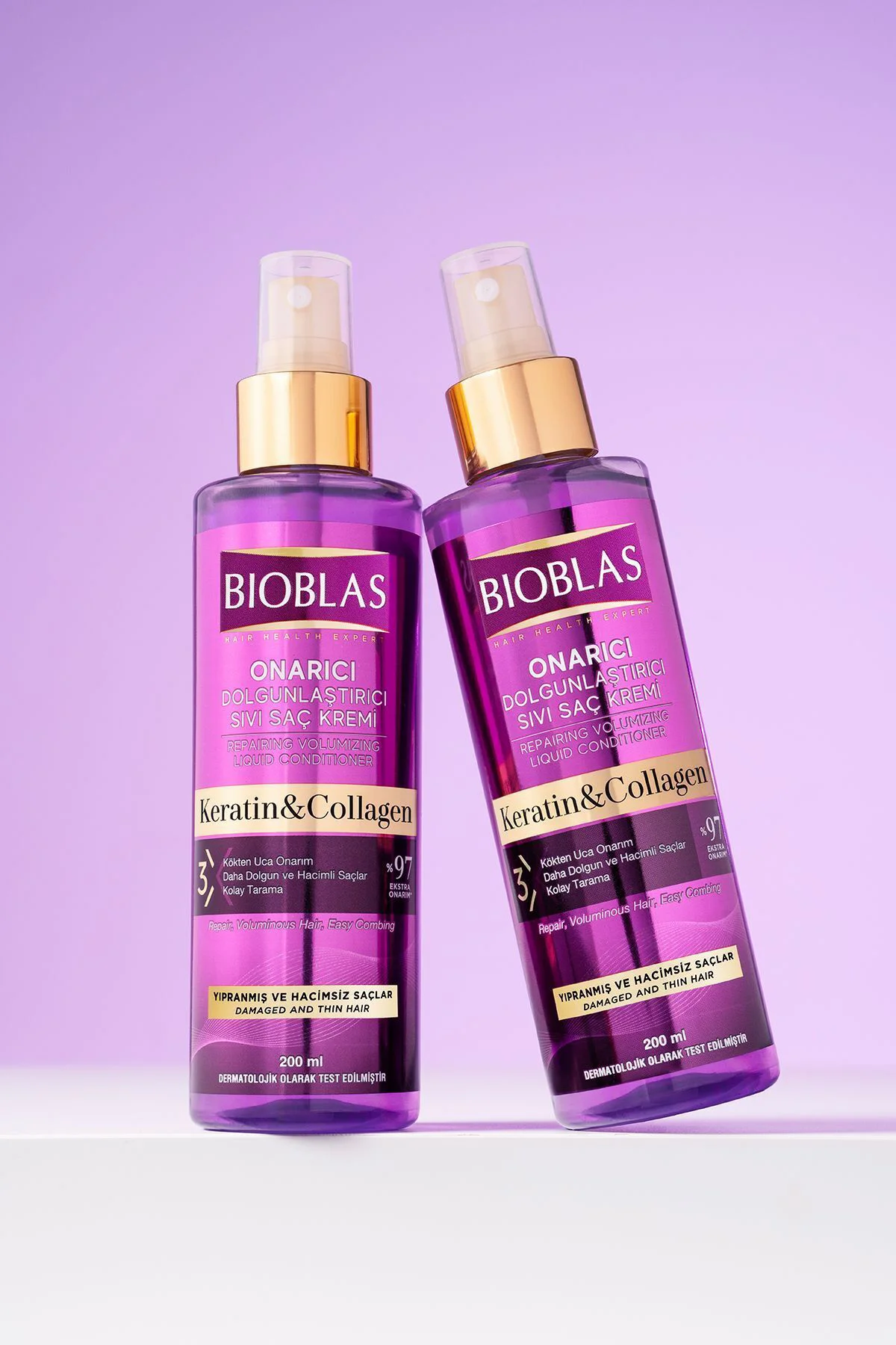 Keratin Kolajen Sıvı Saç Kremi 200 Ml - Onarıcı, Dolgunlaştırıcı, Kolay Tarama Keratin Kolajen Sıvı Saç Kremi 200 Ml - Onarıcı, Dolgunlaştırıcı, Kolay Tarama