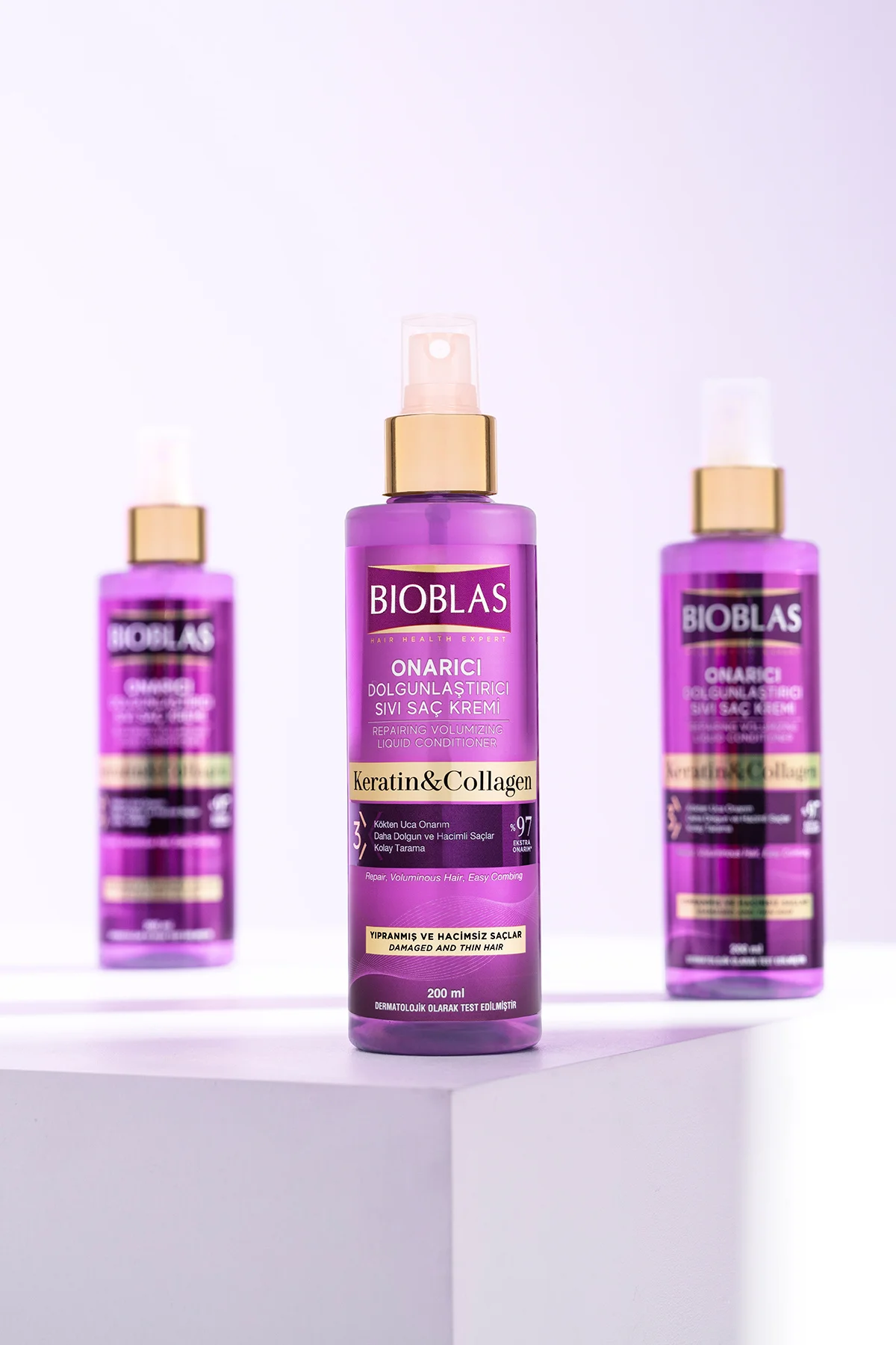 Keratin Kolajen Sıvı Saç Kremi 200 Ml - Onarıcı, Dolgunlaştırıcı, Kolay Tarama Keratin Kolajen Sıvı Saç Kremi 200 Ml - Onarıcı, Dolgunlaştırıcı, Kolay Tarama