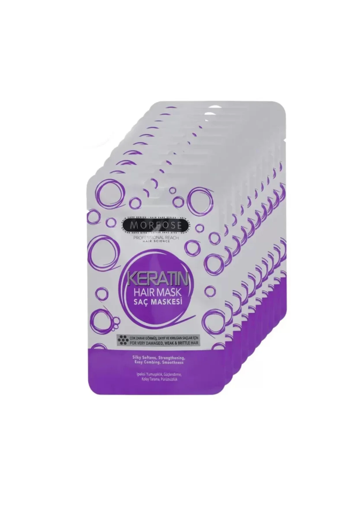 Keratin Saç Maskesi 25 ML (24 ADET) - Yıpranmış Saçlar İçin - mrf