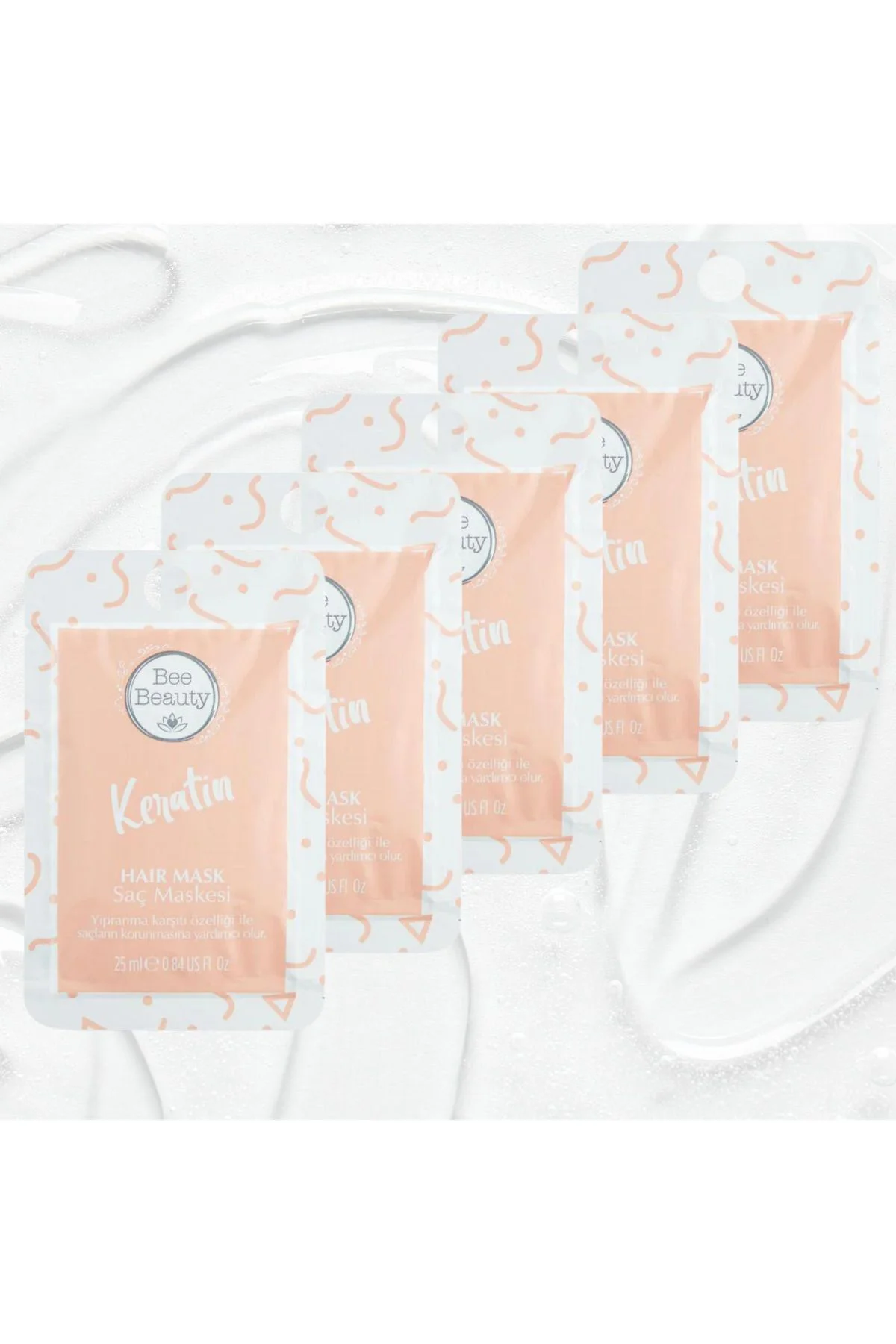 Keratin Saç Maskesi 25 ml x 5 adet