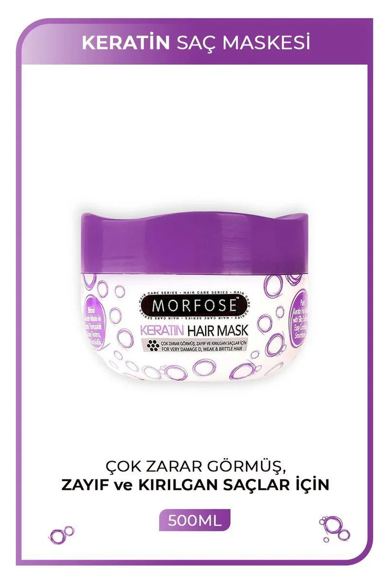 Keratin Saç Maskesi 500 ML – Yıpranmış Saçlar İçin Bakım Fiyatı, Yorumları ve Özellikleri