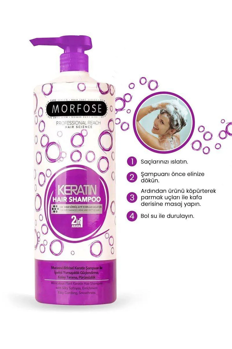 Keratin Şampuan 1000 ML - Yıpranmış Saçlar İçin Besleyici Koruyucu Etki Fiyatı, Yorumları ve Özellikleri