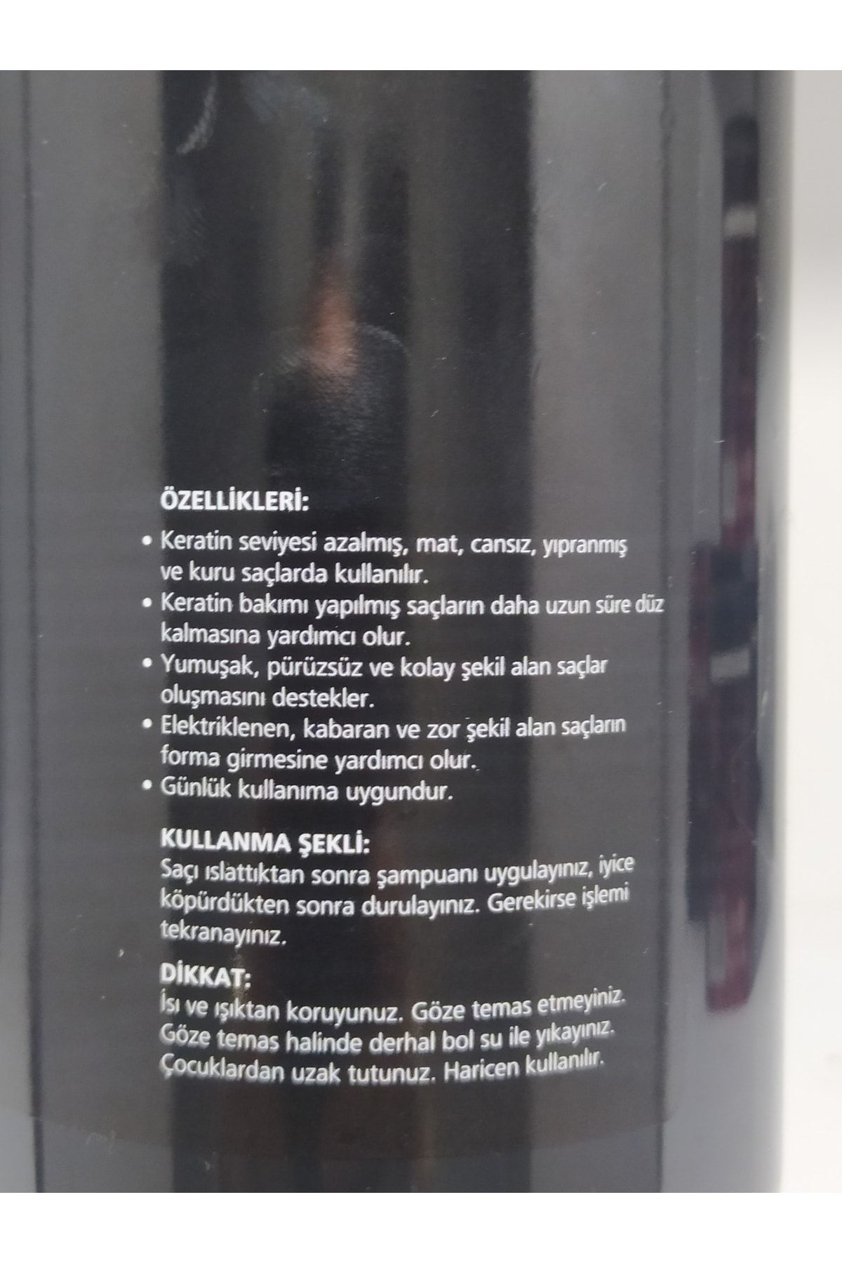 Keratin Şampuan Güçlü Ve Doğal Saçlar Için