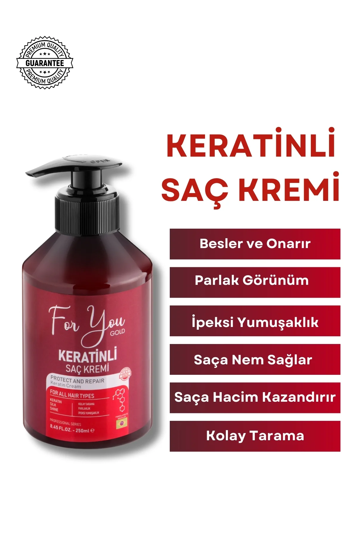 Keratinli,onarıcı,besleyici,canlandırıcı Saç Kremi(saç Güzelleşti