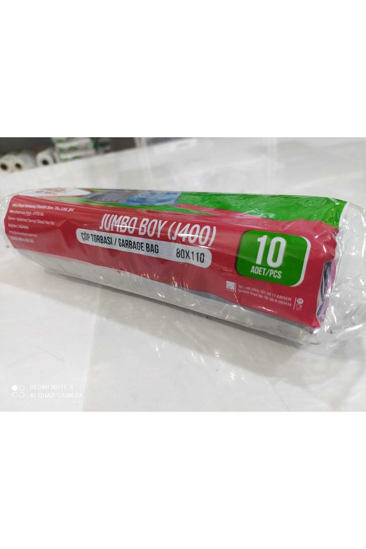 Pikeplast Kerpak Çöp Poşeti 80*110 400 Gr (10Lu) 1Pk