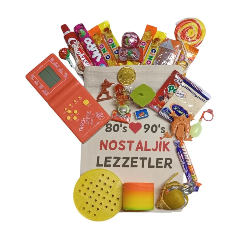 Kese Kırmızı Tetrisli Nostaljik Hediye Paketi 80'ler 90'lar Kese Kırmızı Tetrisli Nostaljik Hediye Paketi 80'ler 90'lar