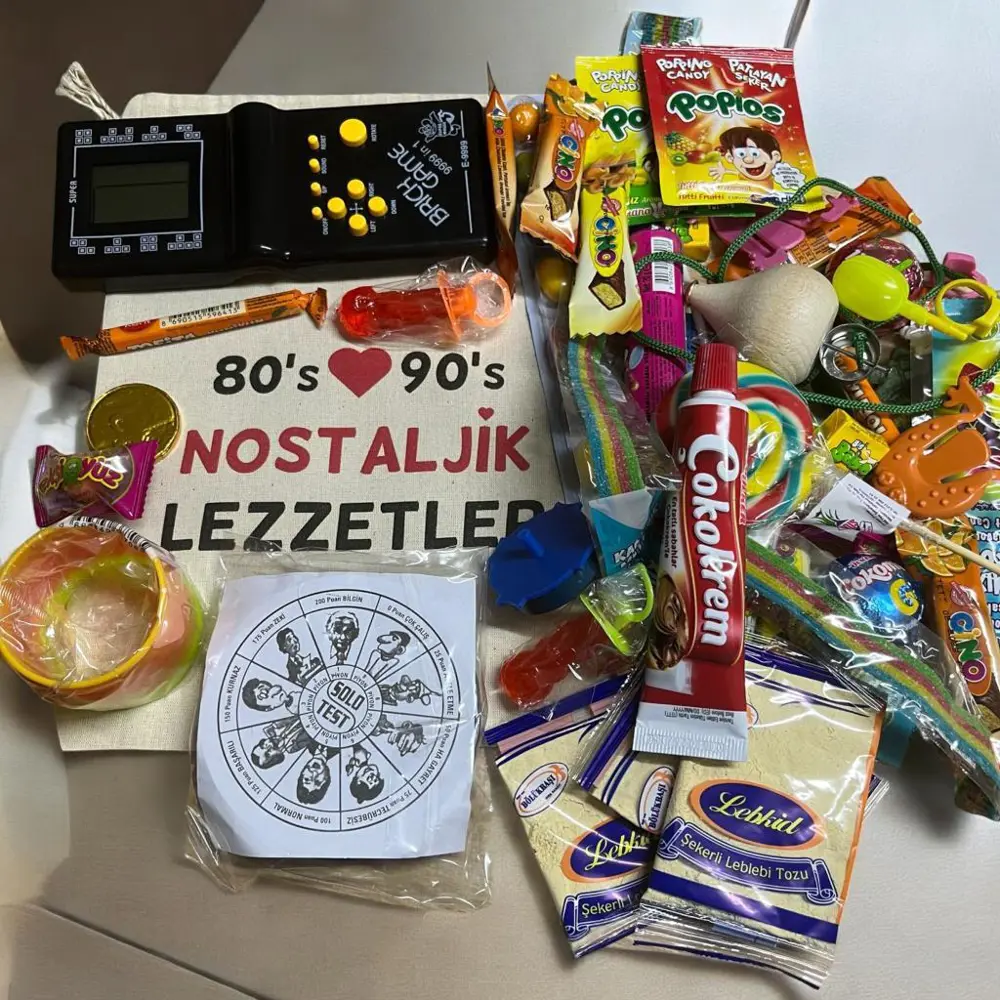 Kese Siyah Tetrisli Nostaljik Hediye Paketi 80'ler 90'lar Kese Siyah Tetrisli Nostaljik Hediye Paketi 80'ler 90'lar
