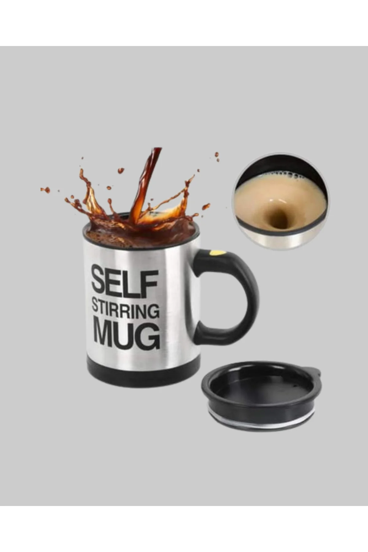 KESGİN MARKET ® Akıllı Kendi Kendini Karıştıran Termal Kupa – Pas