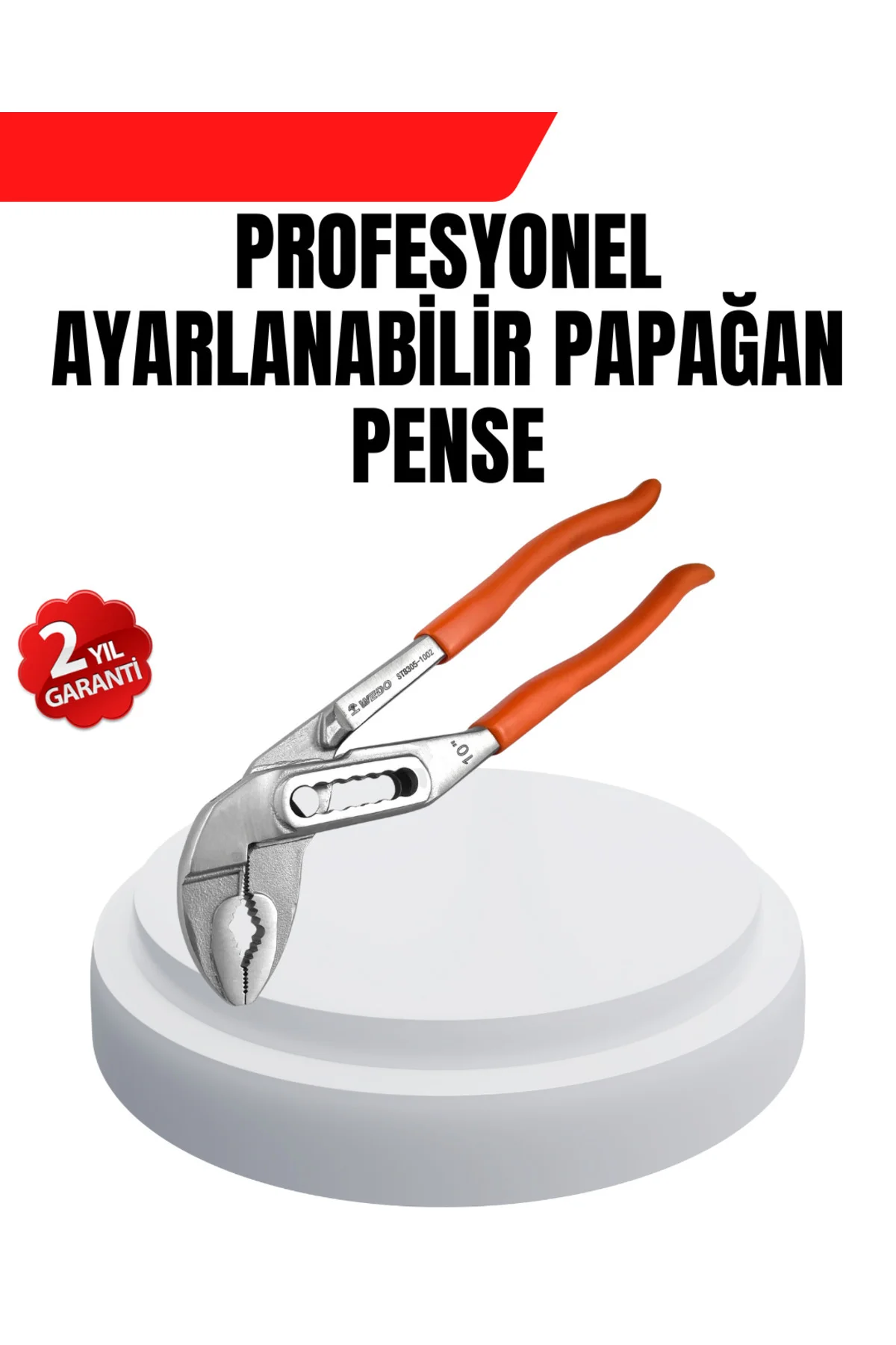 KESGİN MARKET ® Ayarlanabilir Kurbağacık Pense Boru Anahtarı Çeli