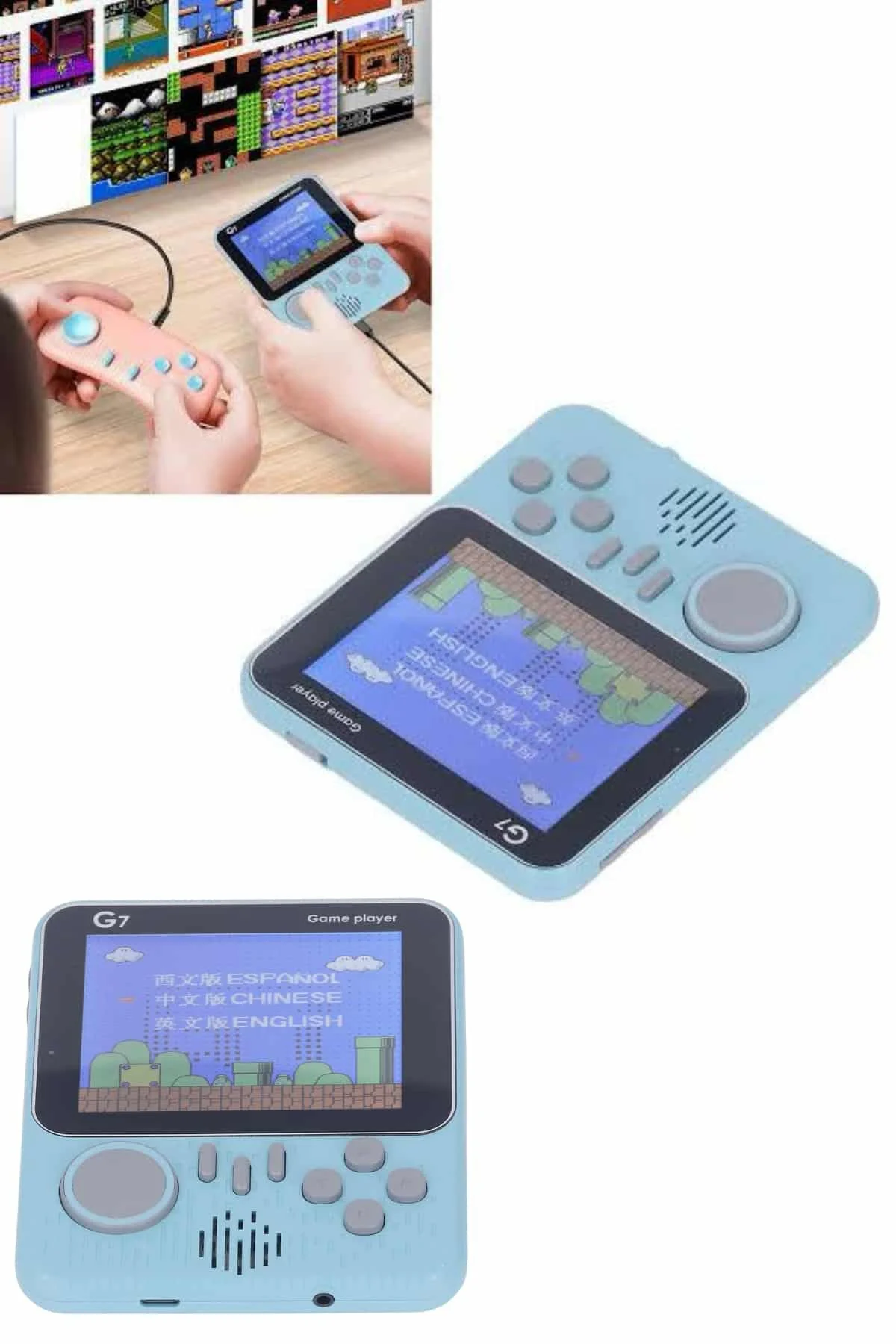 KESGİN MARKET ® Çift Konsol 666 Adet Retro Oyun El Atarisi Taşına