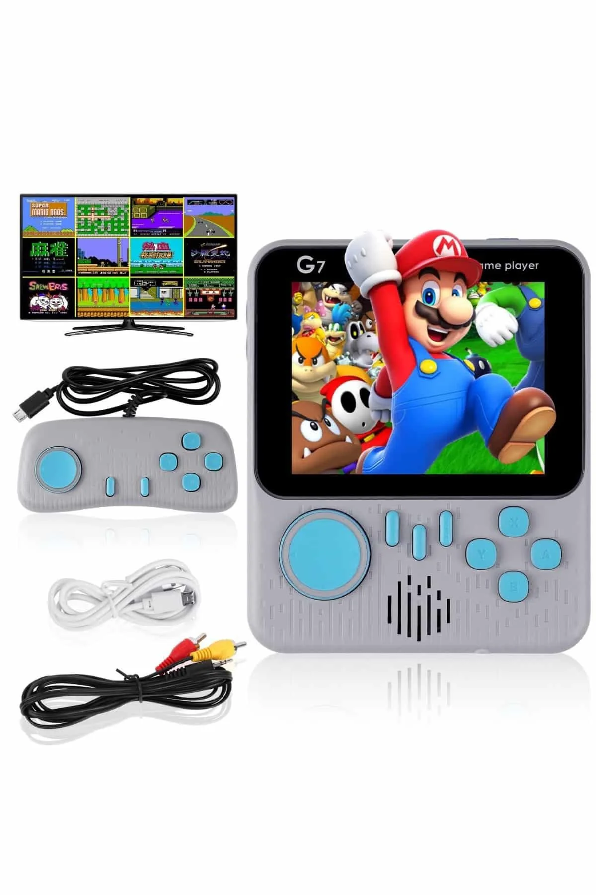 KESGİN MARKET ® Çift Konsol 666 Adet Retro Oyun El Atarisi Taşına