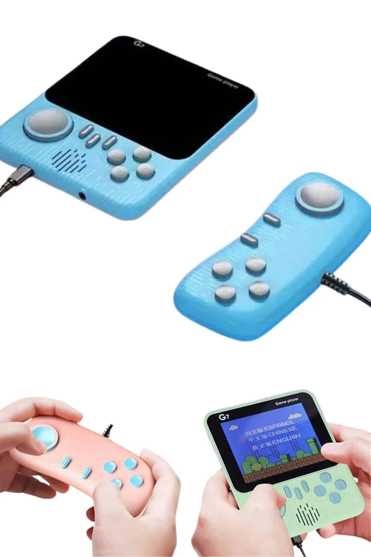 KESGİN MARKET ® Çift Konsol 666 Adet Retro Oyun El Atarisi Taşına