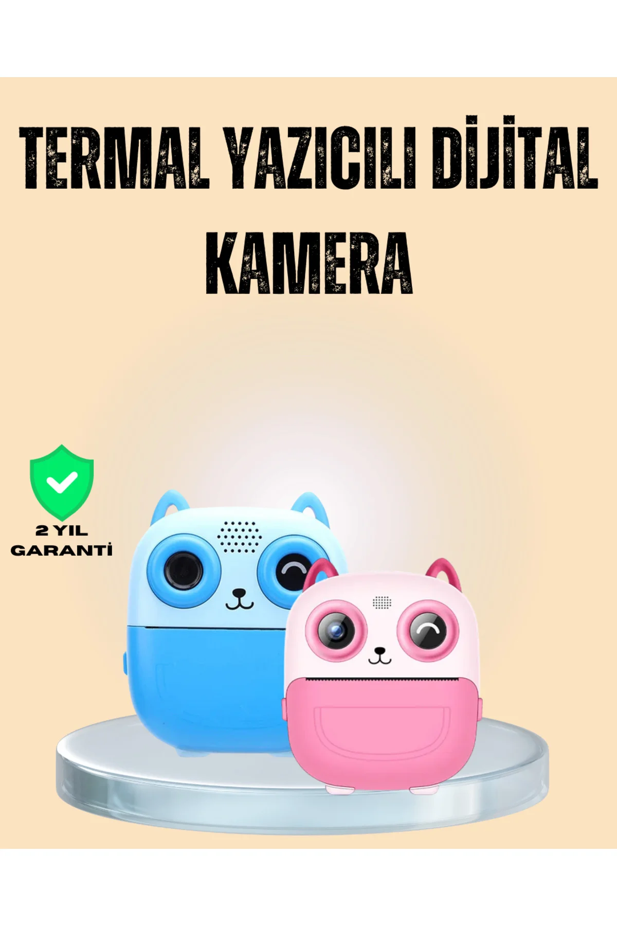 KESGİN MARKET ® Çocuklar İçin Eğlenceli Dijital Kamera 1300mAh Şa