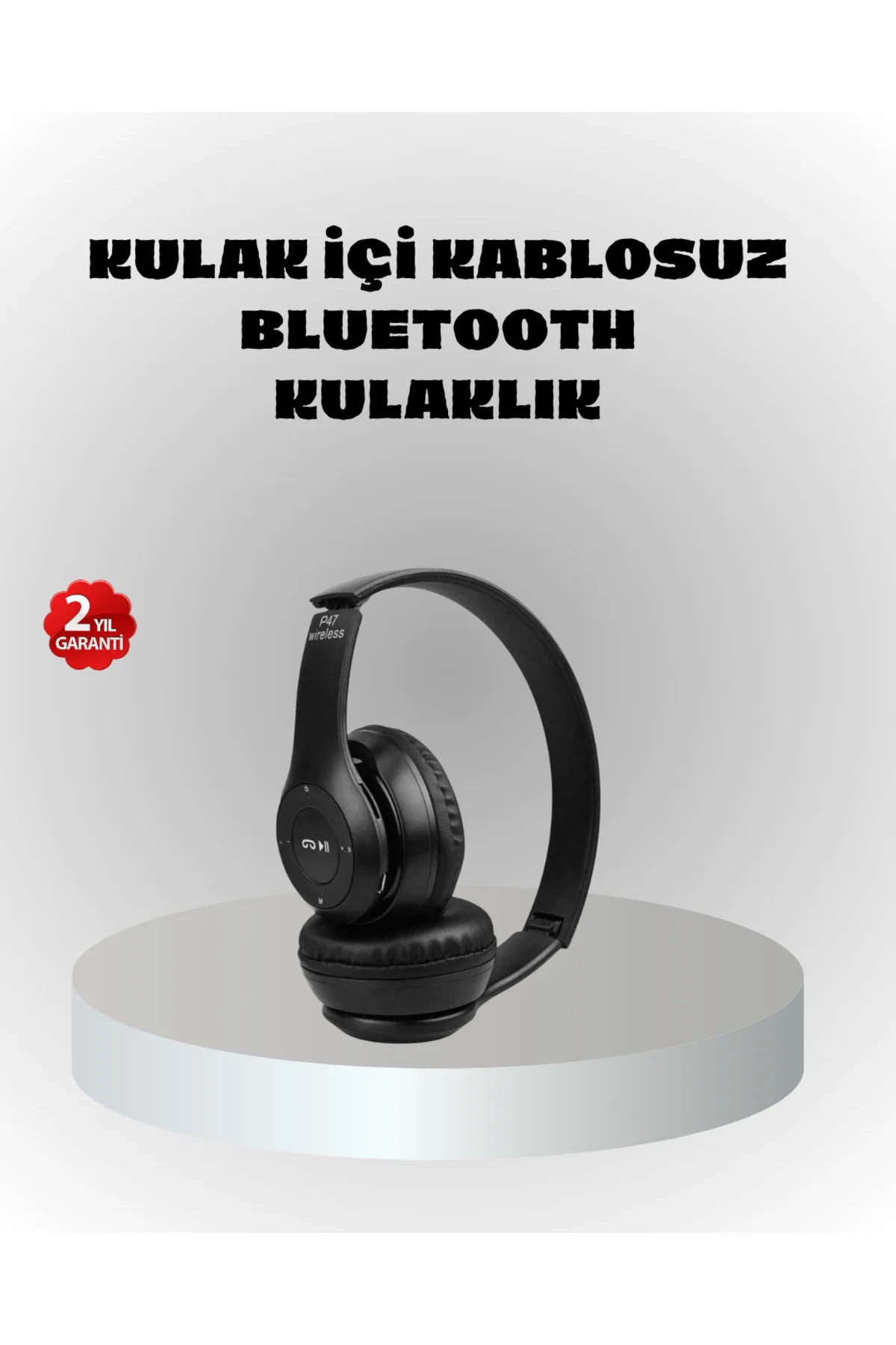 KESGİN MARKET ® Kablosuz Bluetooth Kulaklık – TF Kart, AUX, Mikro