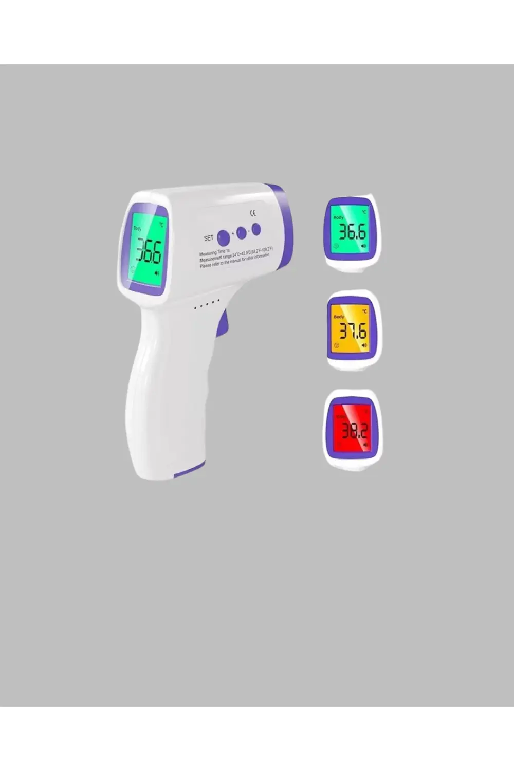 KESGİN MARKET ® LCD EKRAN TEMASSIZ ATEŞ ÖLÇER