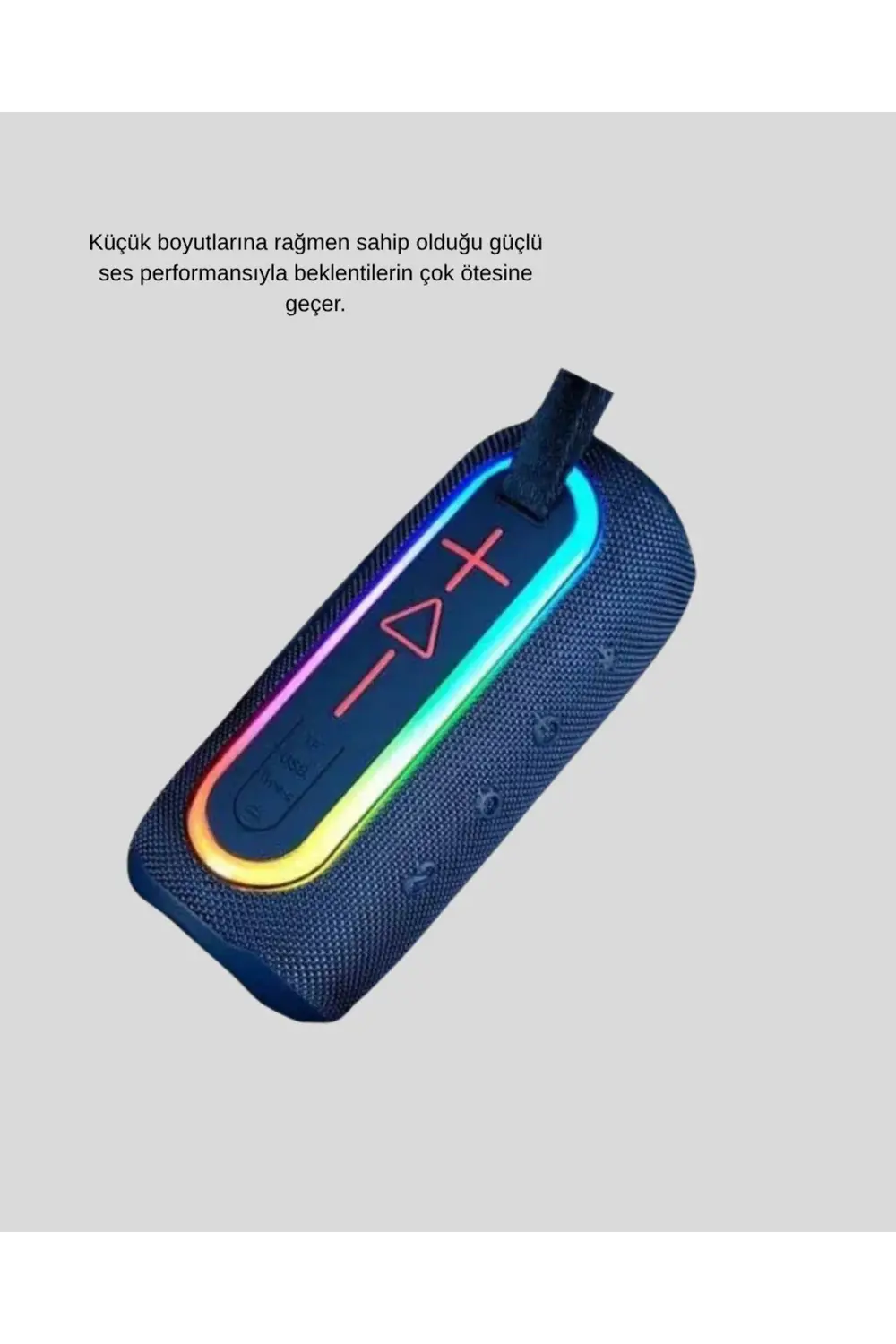 KESGİN MARKET ® Mavi Taşınabilir Bluetooth Hoparlör Kompakt Tasar